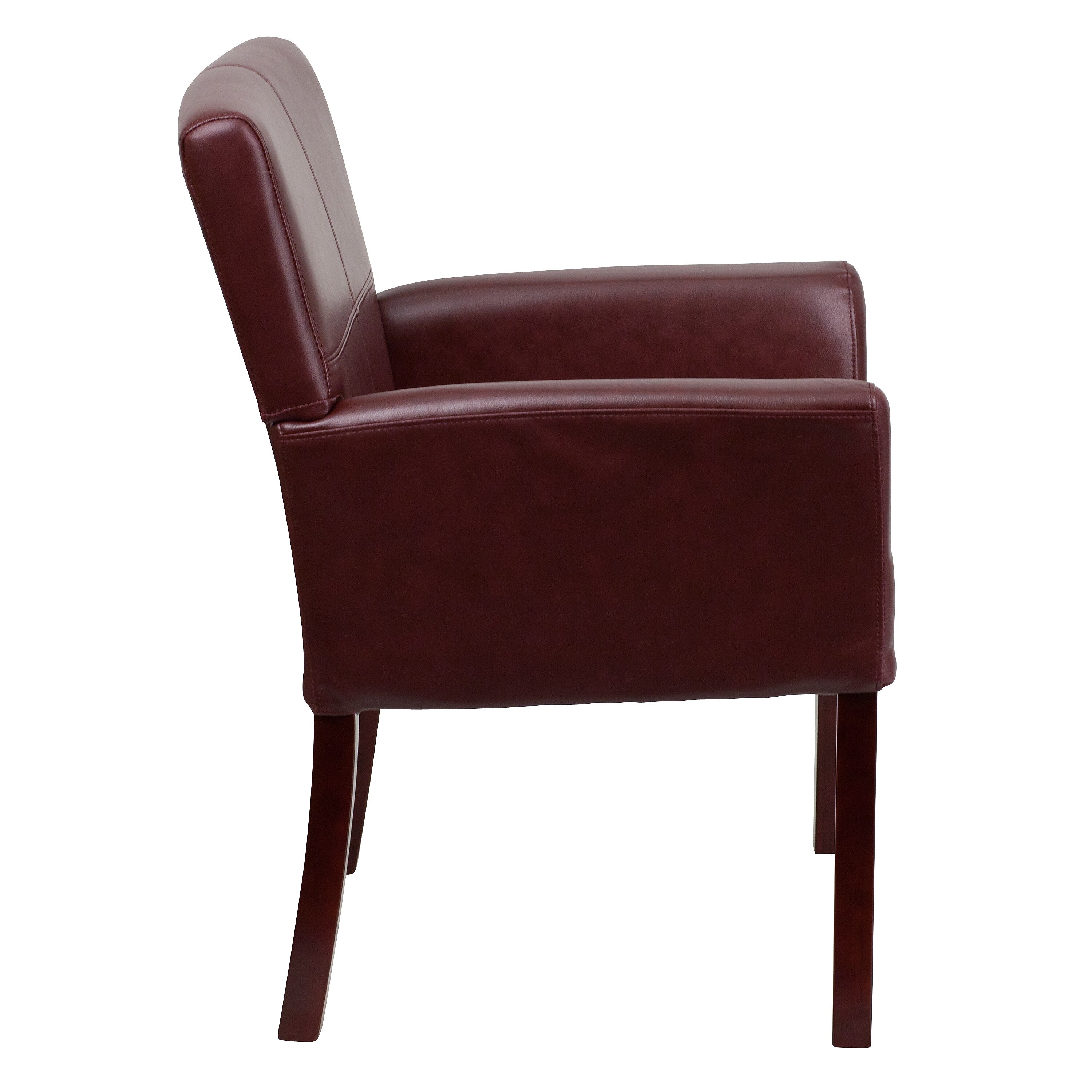 Flash Furniture Executive Leather Reception Chair, Burgundy