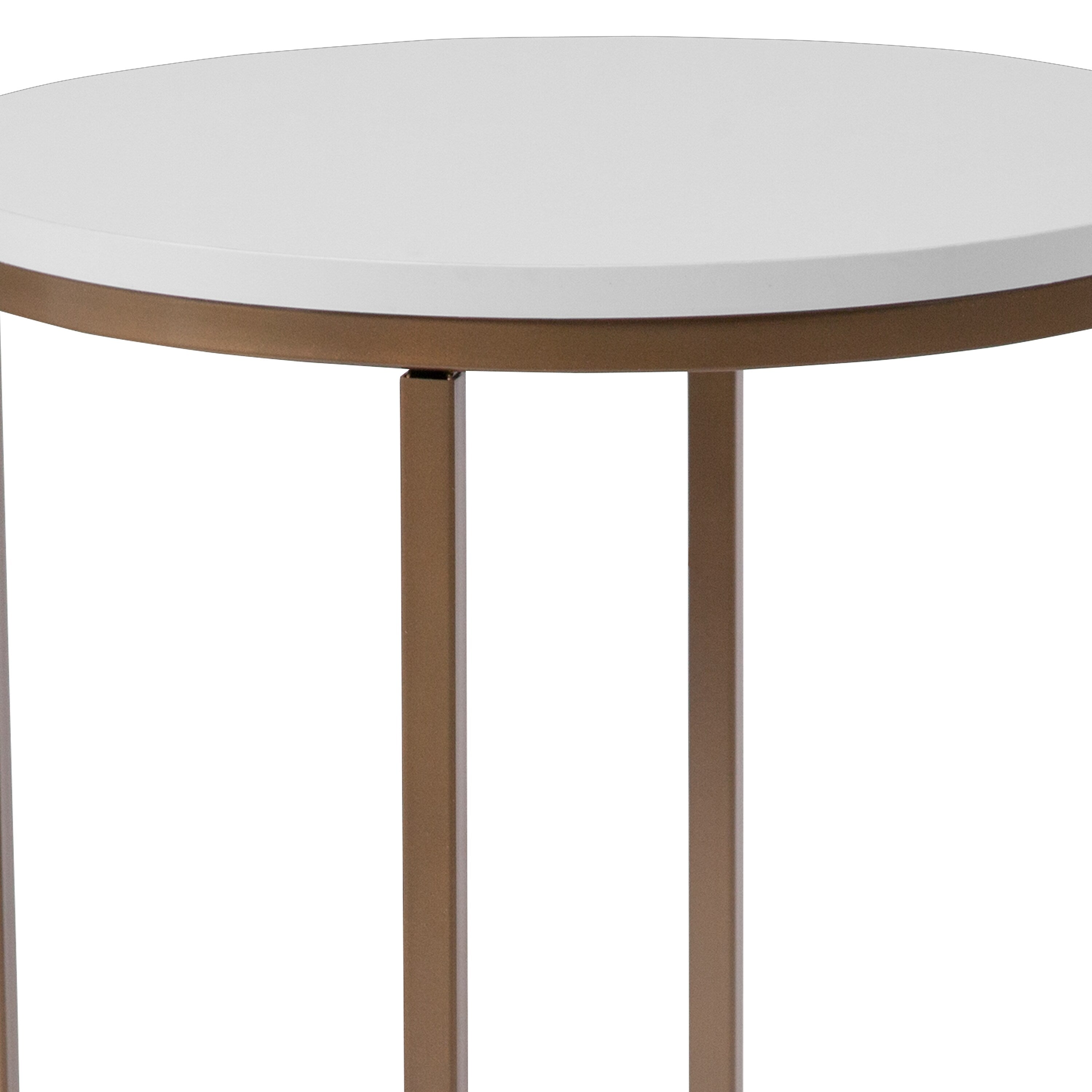 Flash Furniture HERCULES Series End Table, White