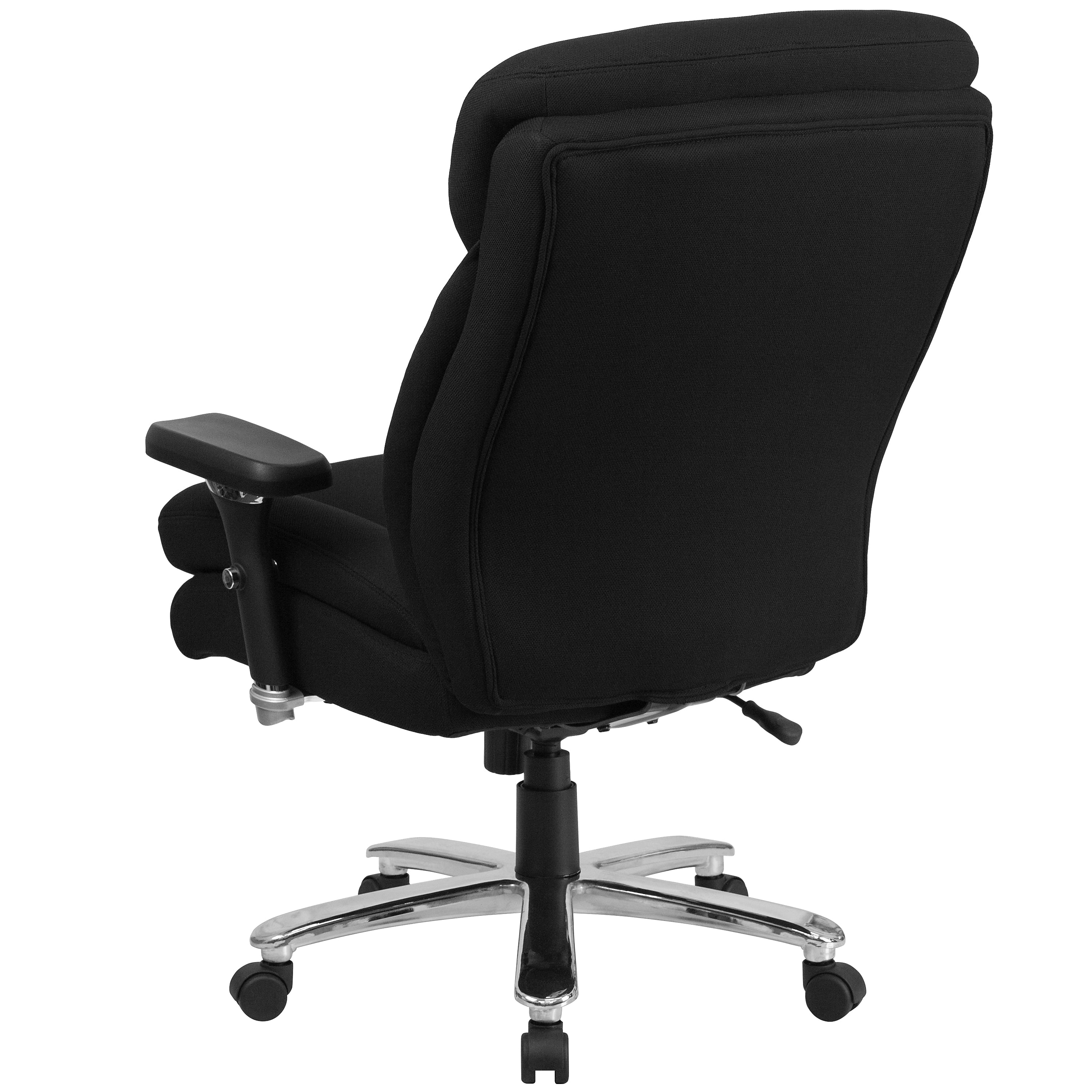 Flash Furniture HERCULES Series Ergonomic Fabric Swivel 24/7 Intensive Use Big & Tall Office Chair, Black