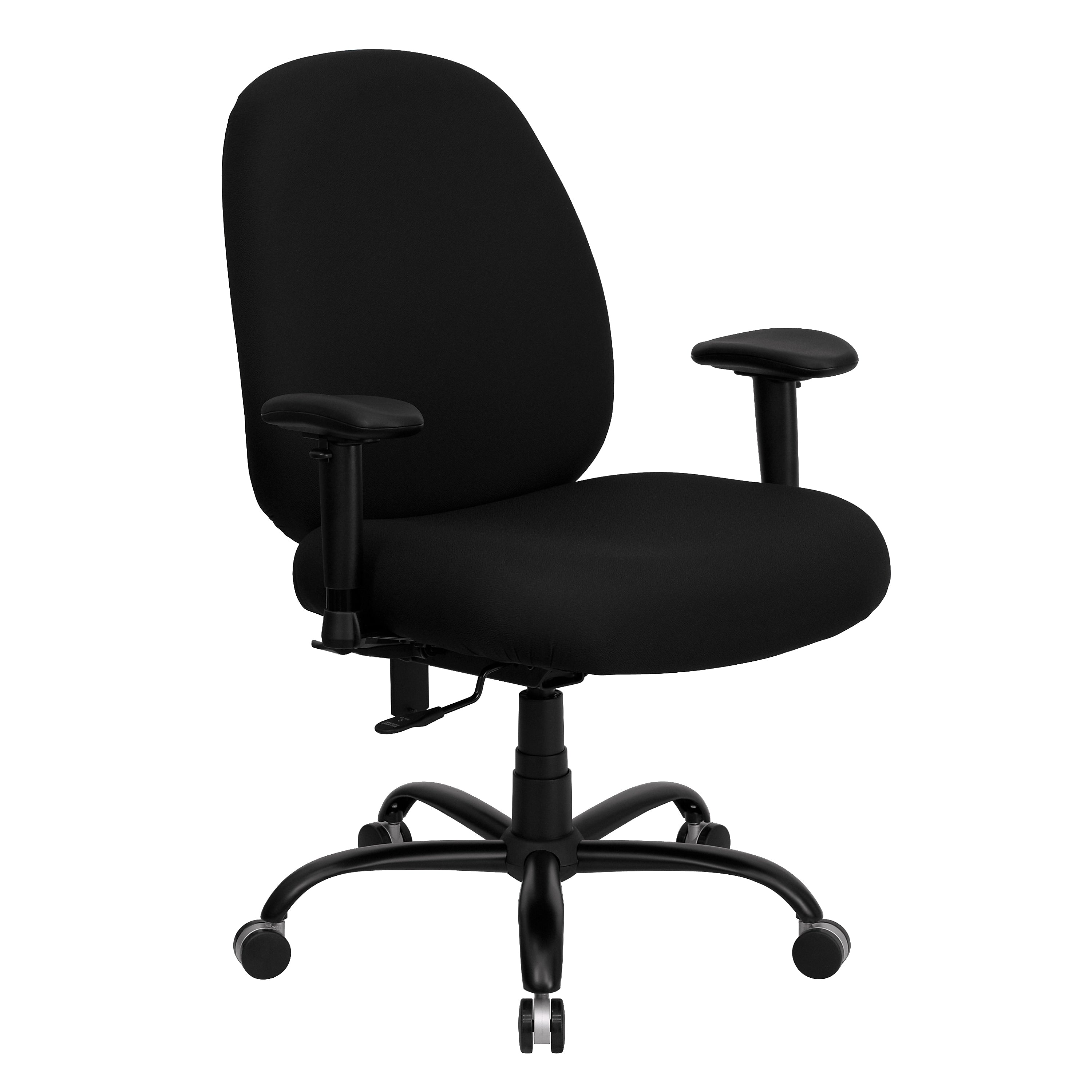 Flash Furniture HERCULES Series Ergonomic Fabric Swivel Big & Tall Executive Office Chair, Black