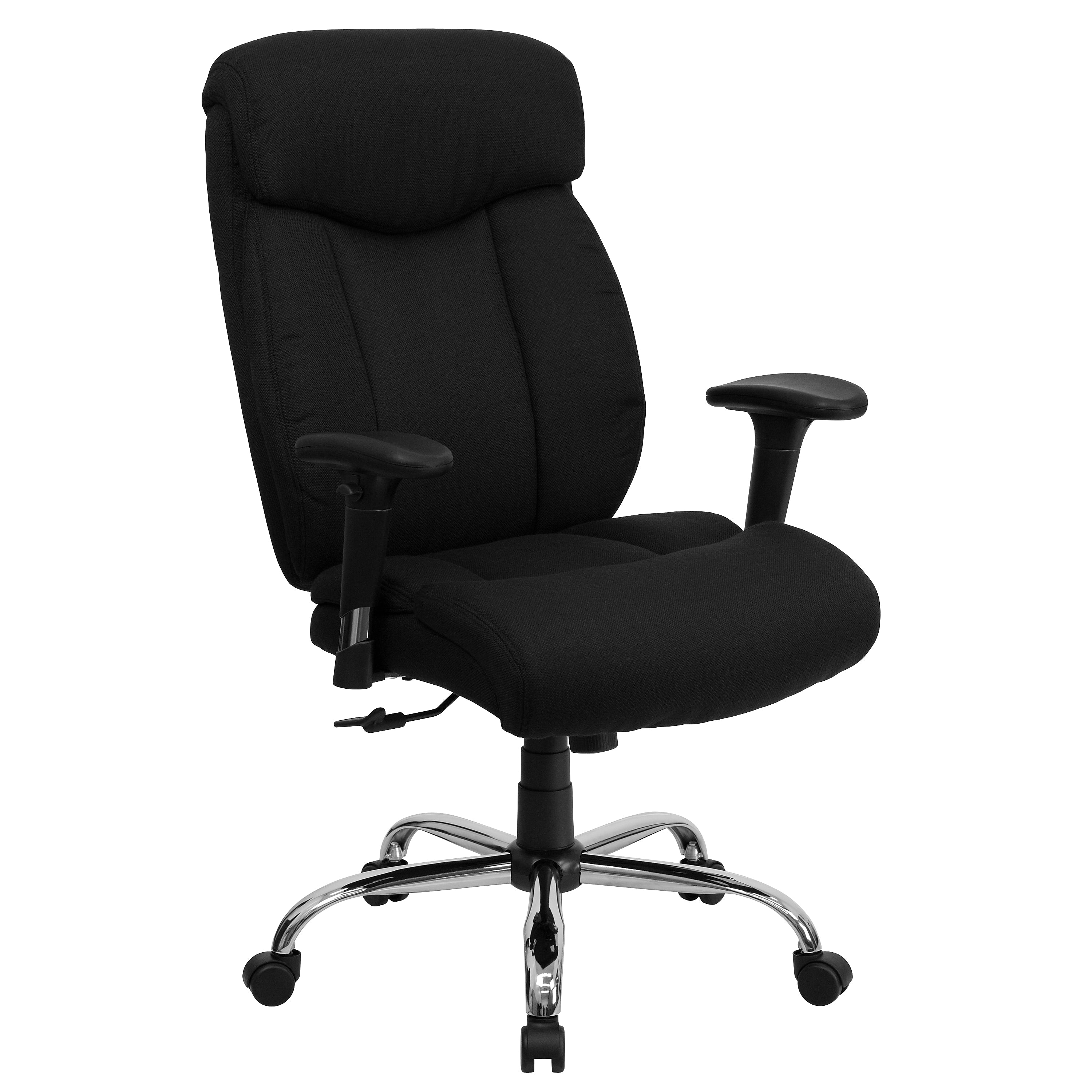 Flash Furniture HERCULES Series Ergonomic Fabric Swivel Big & Tall Executive Office Chair, Black