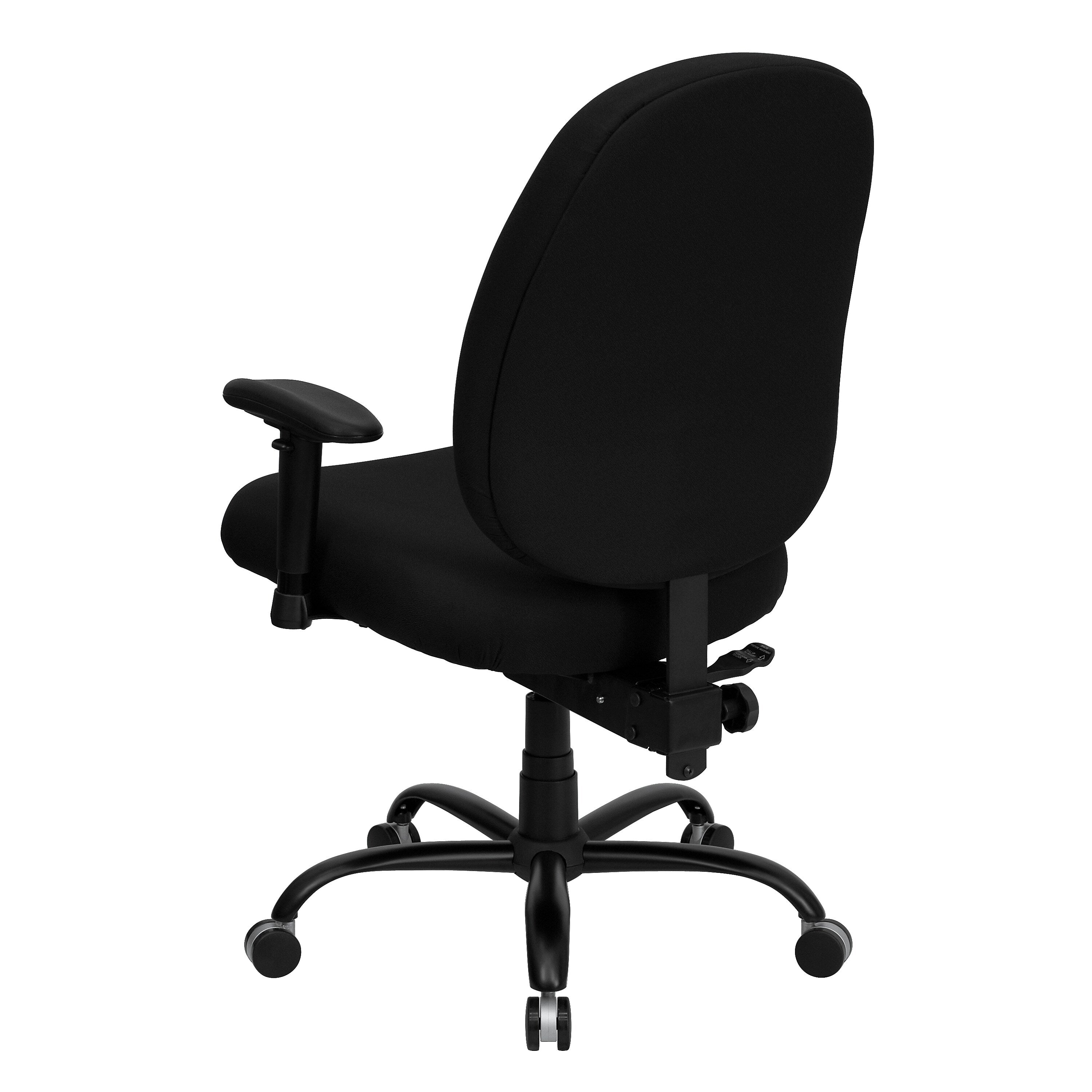 Flash Furniture HERCULES Series Ergonomic Fabric Swivel Big & Tall Executive Office Chair, Black