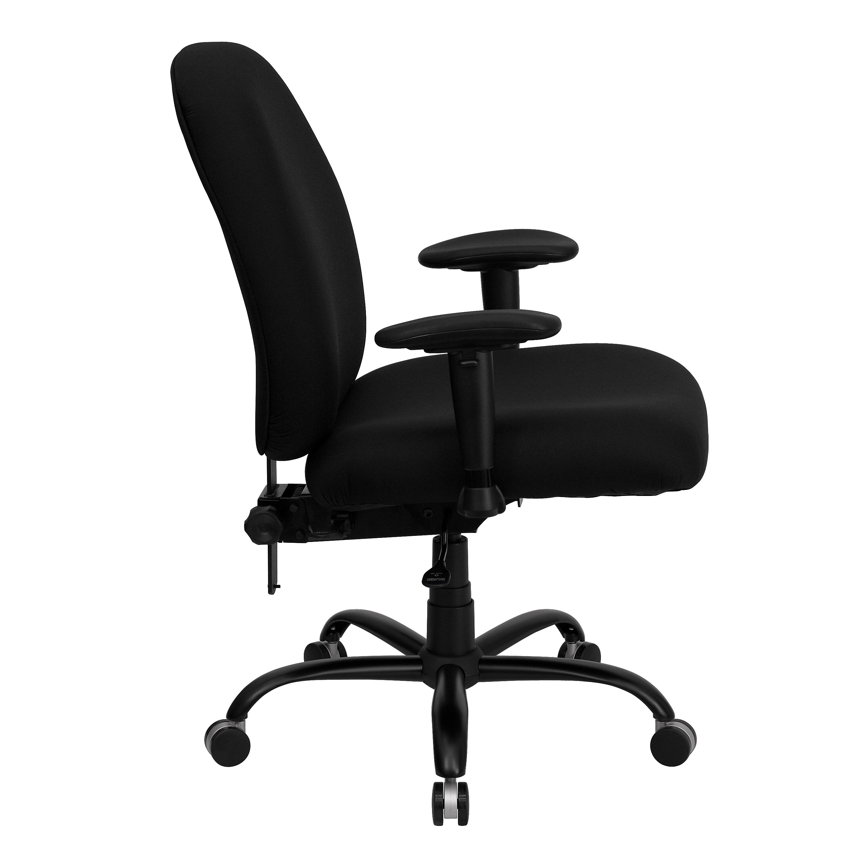 Flash Furniture HERCULES Series Ergonomic Fabric Swivel Big & Tall Executive Office Chair, Black