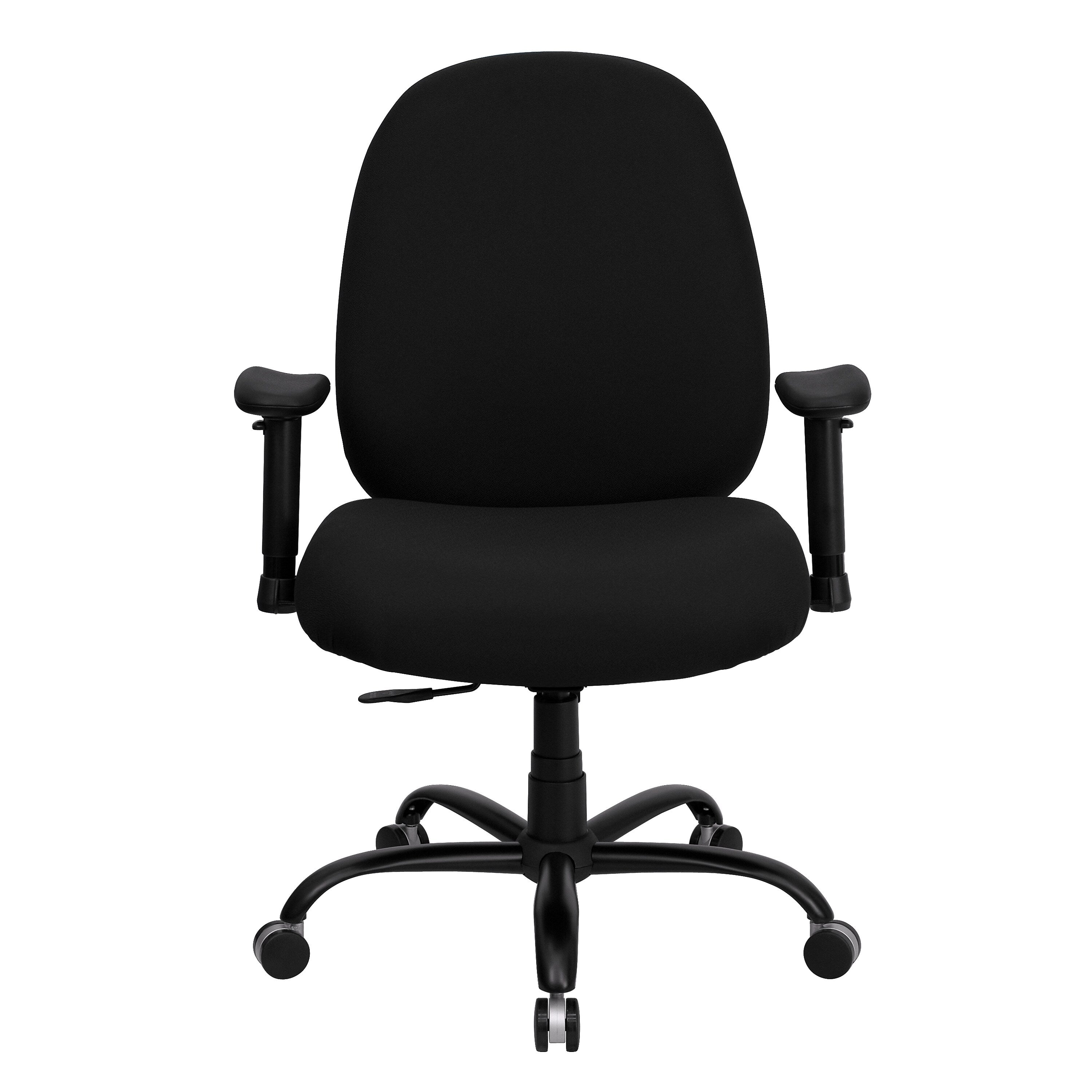 Flash Furniture HERCULES Series Ergonomic Fabric Swivel Big & Tall Executive Office Chair, Black