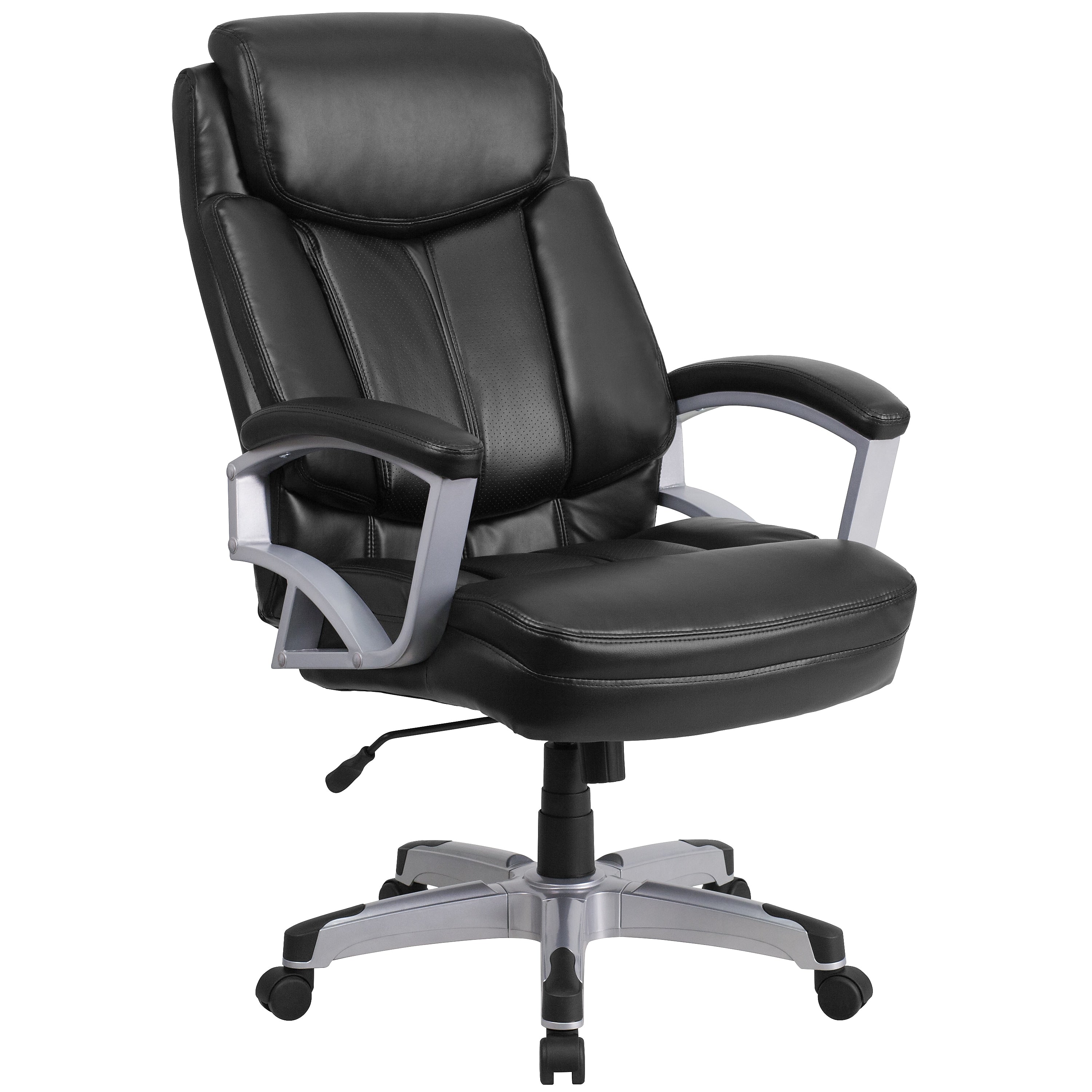 Flash Furniture HERCULES Series Ergonomic LeatherSoft Swivel Big & Tall Executive Office Chair, Black