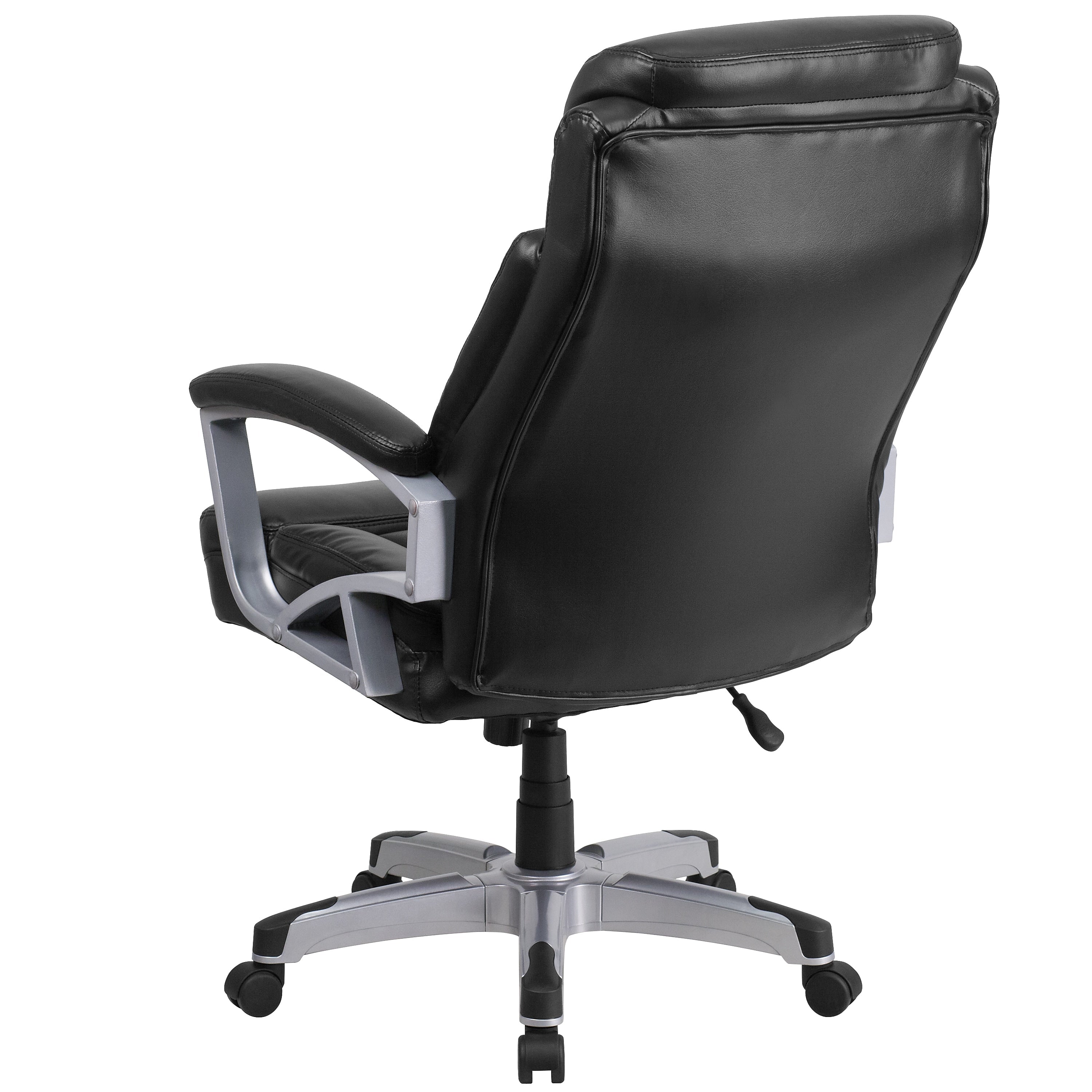 Flash Furniture HERCULES Series Ergonomic LeatherSoft Swivel Big & Tall Executive Office Chair, Black