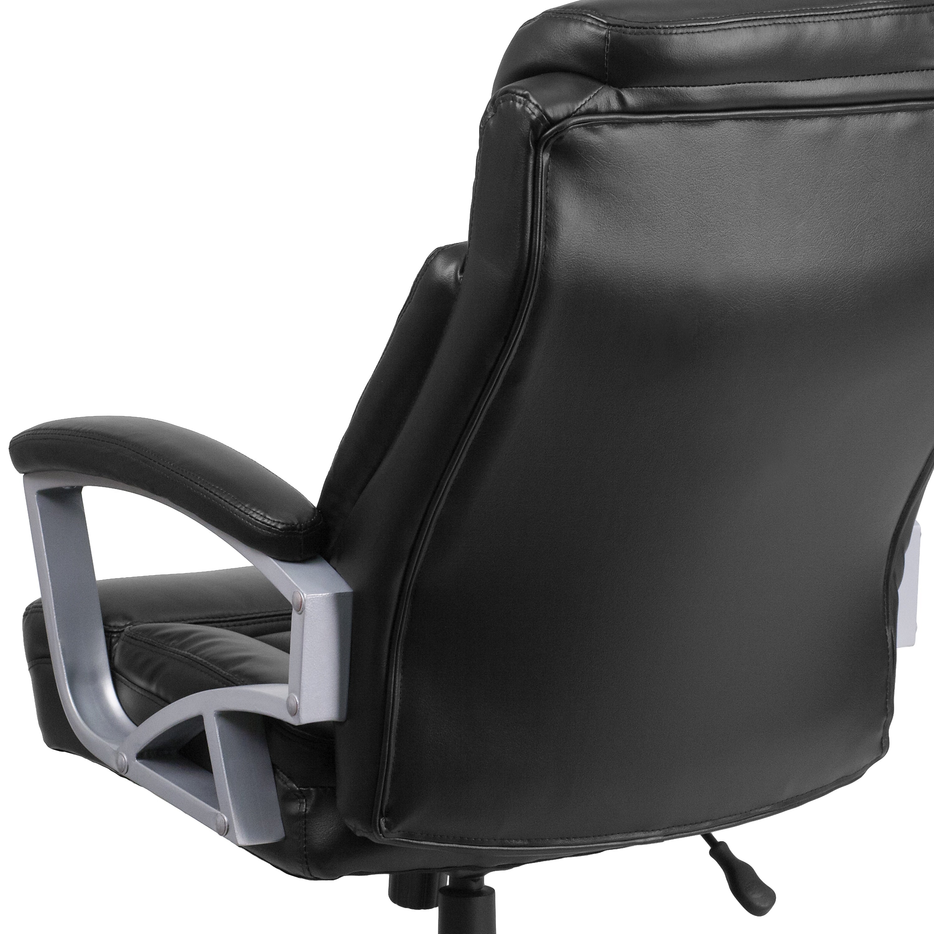 Flash Furniture HERCULES Series Ergonomic LeatherSoft Swivel Big & Tall Executive Office Chair, Black