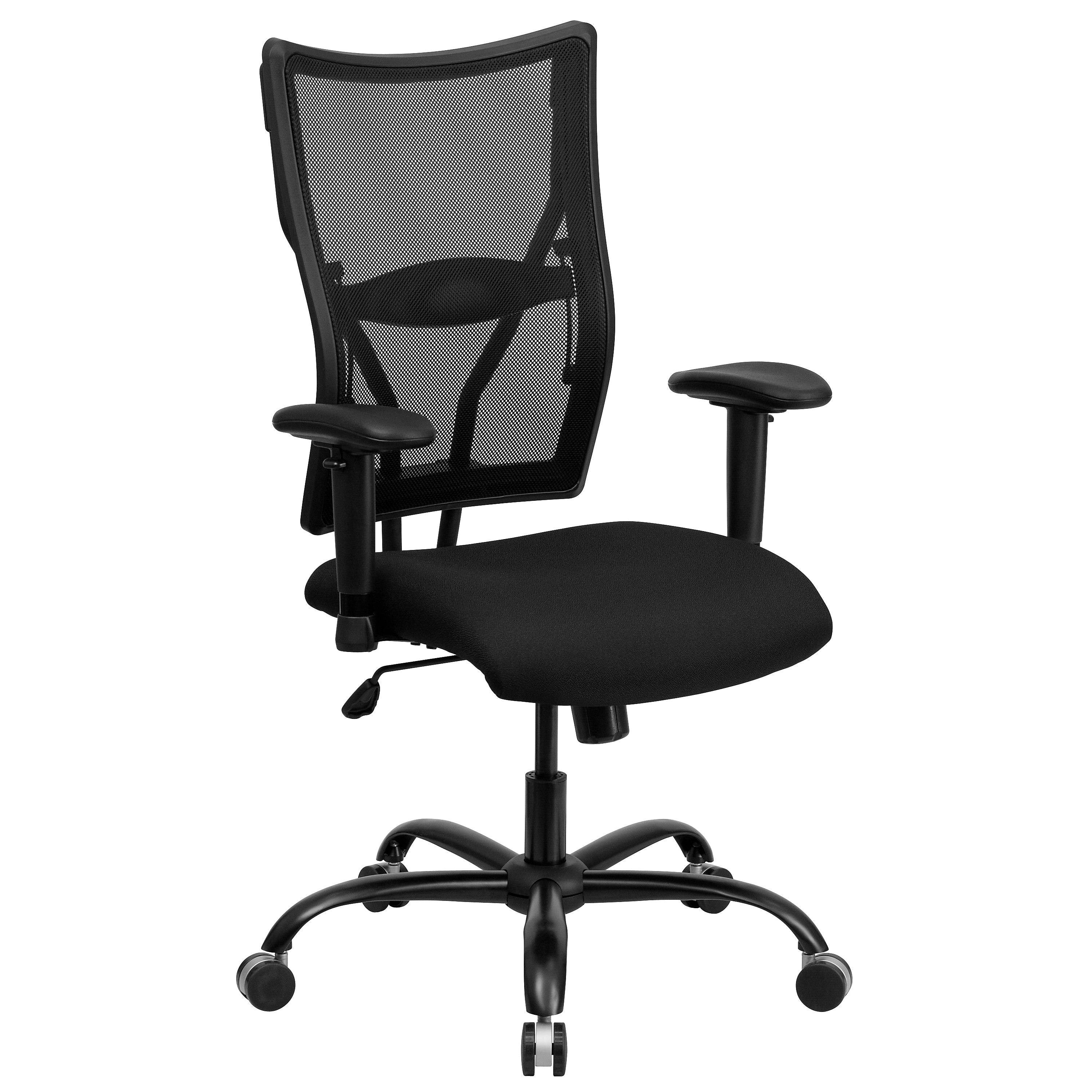 Flash Furniture HERCULES Series Ergonomic Mesh Swivel Big & Tall Executive Office Chair, Black