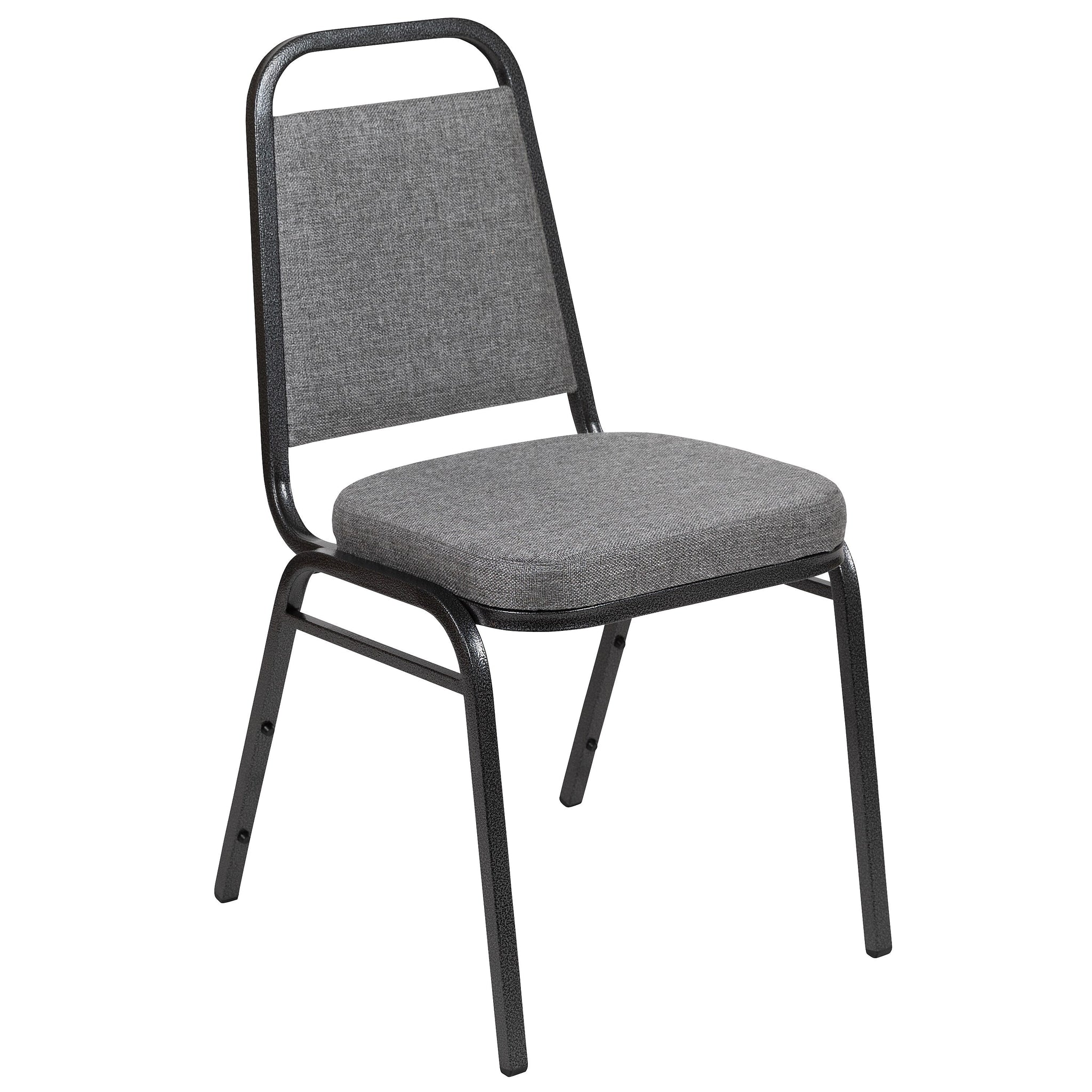Flash Furniture HERCULES Series Fabric Stacking Banquet Chair, Gray/Silver Vein Frame