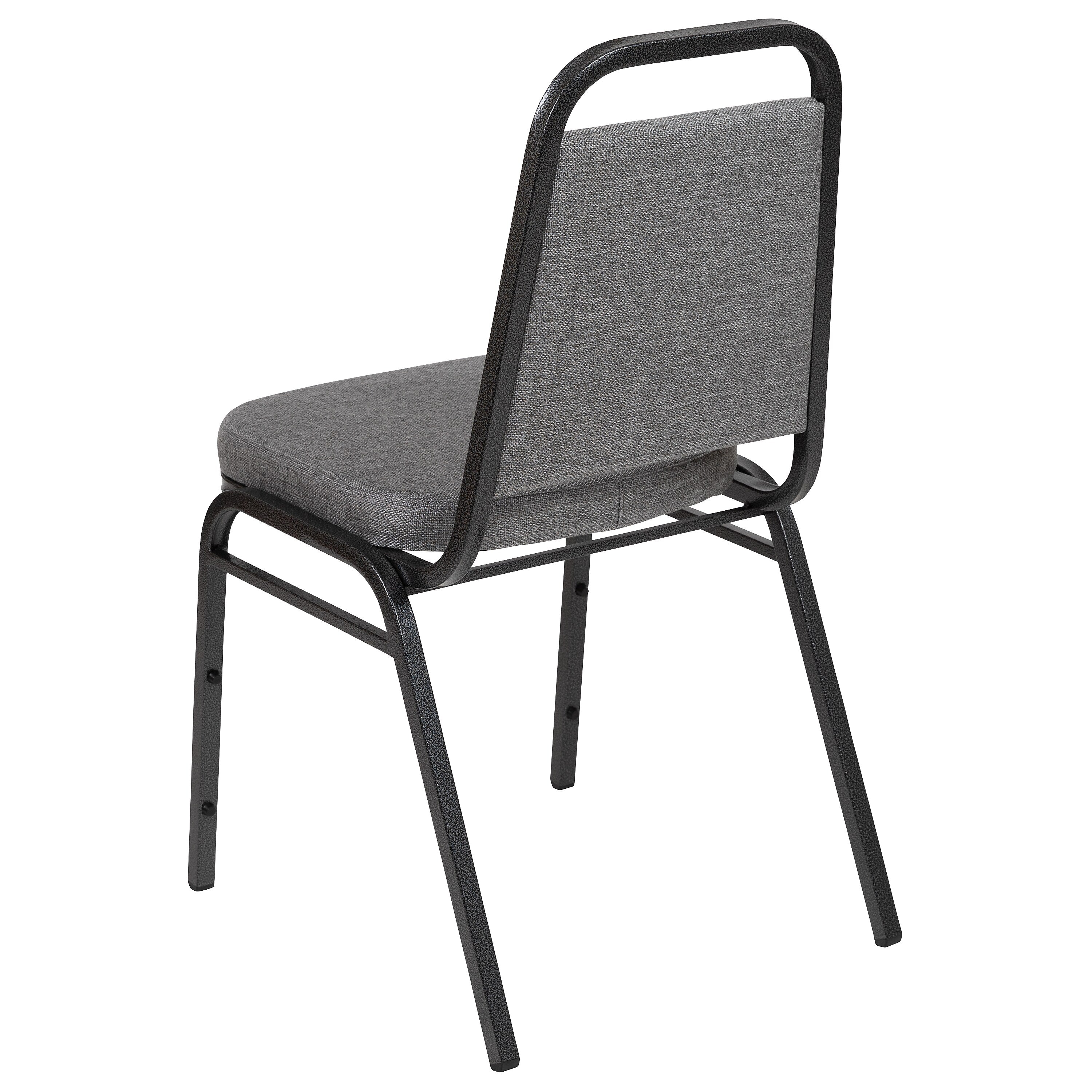 Flash Furniture HERCULES Series Fabric Stacking Banquet Chair, Gray/Silver Vein Frame