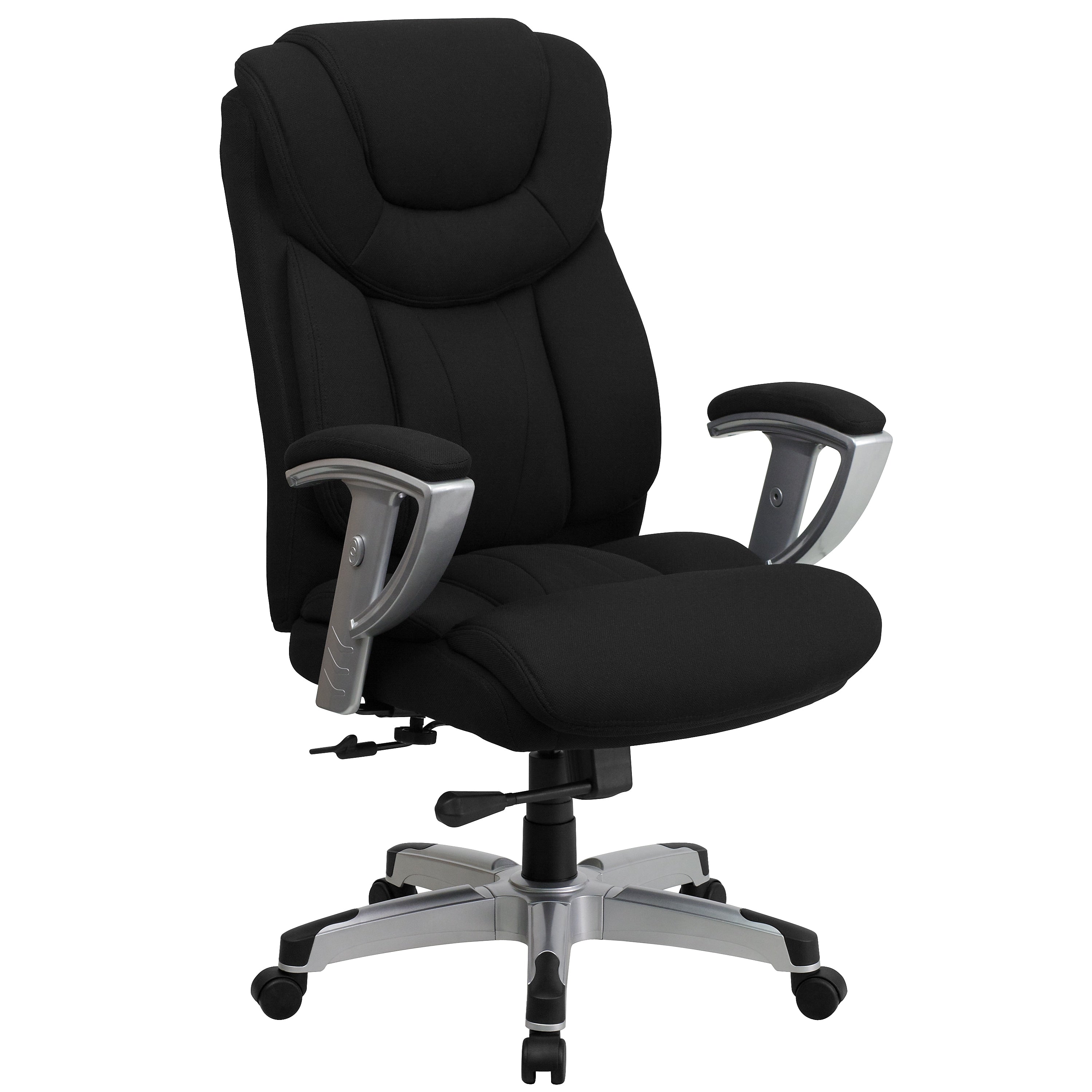 Flash Furniture HERCULES Series Fabric Swivel Big & Tall Executive Office Chair, Black