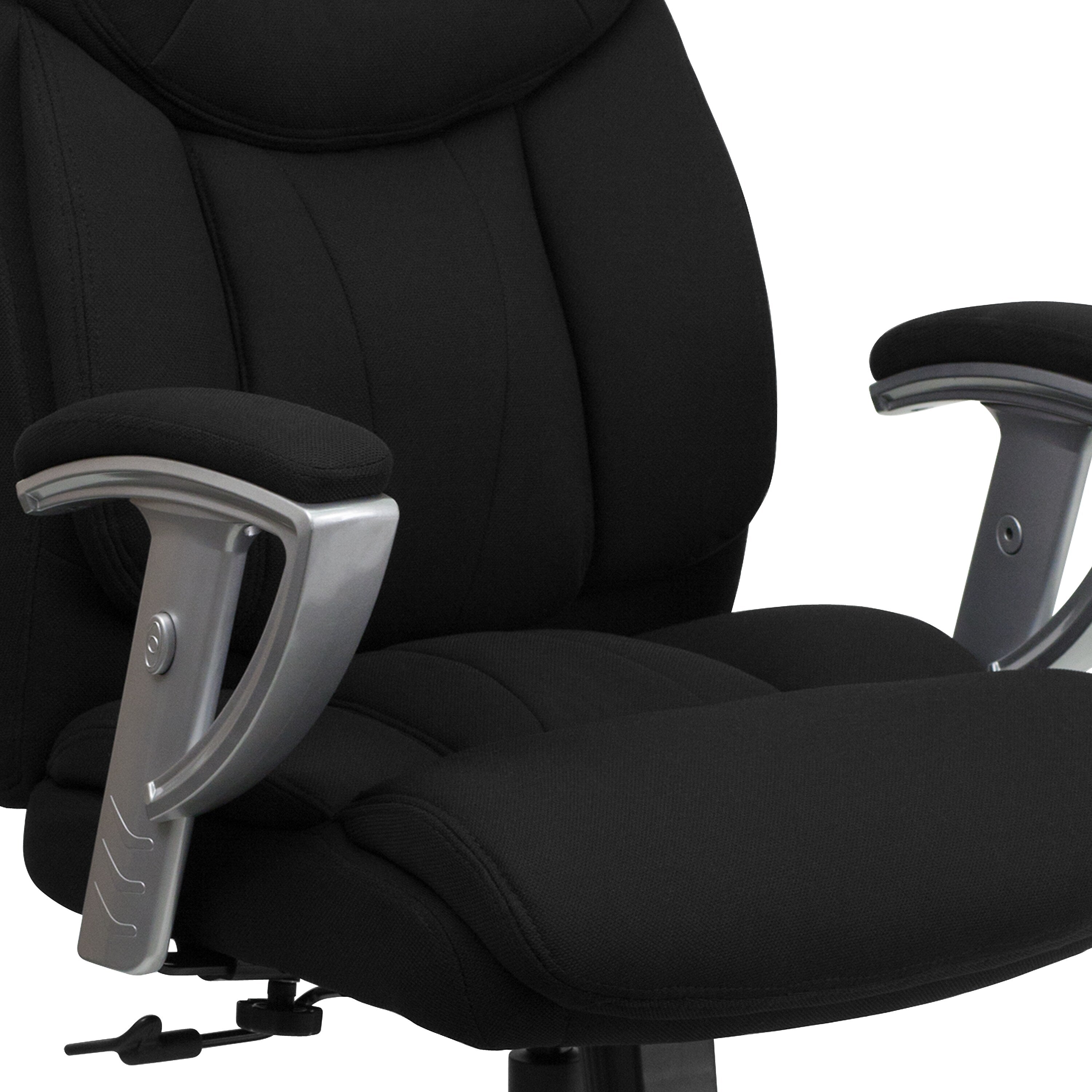 Flash Furniture HERCULES Series Fabric Swivel Big & Tall Executive Office Chair, Black