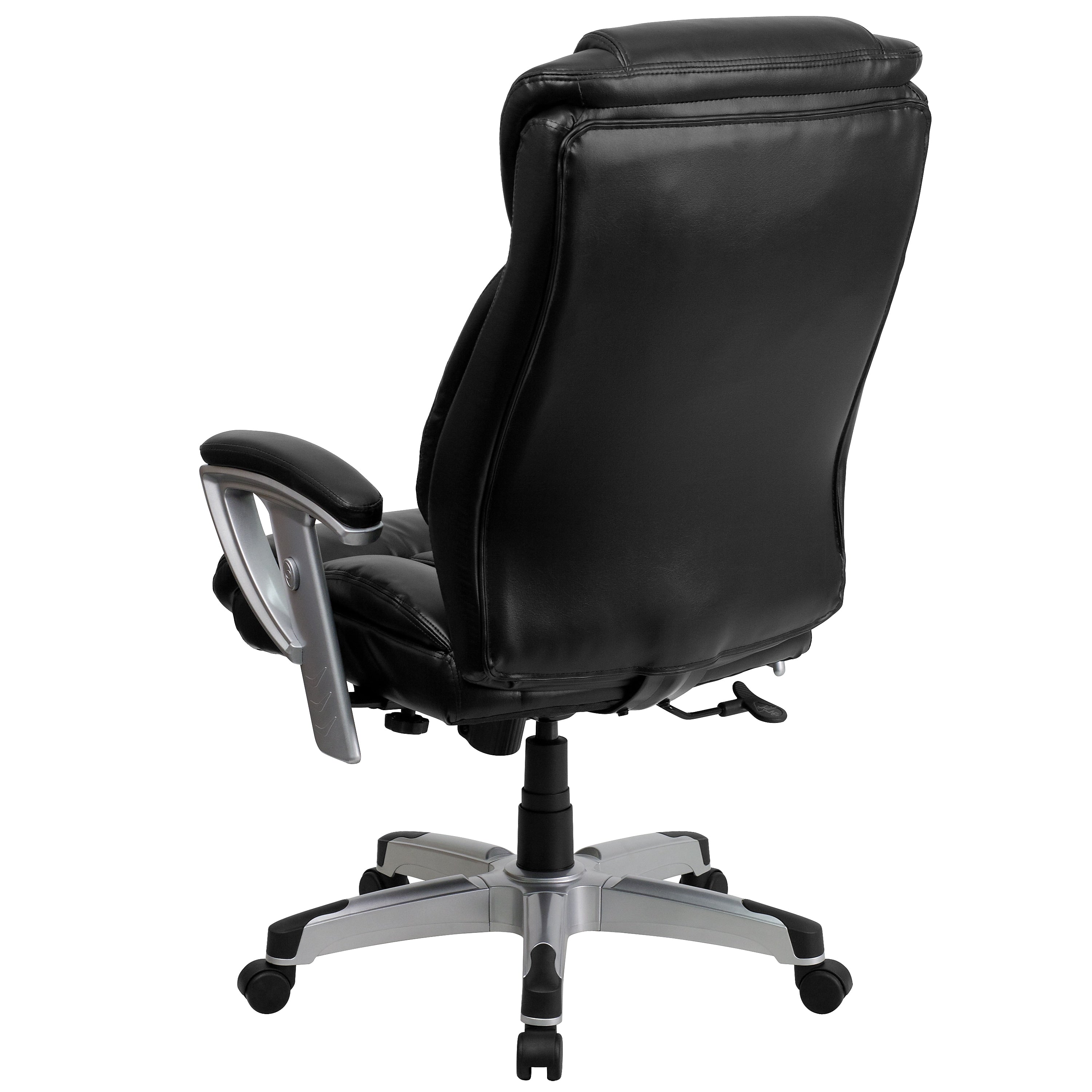 Flash Furniture HERCULES Series LeatherSoft Swivel Big & Tall Executive Office Chair, Black