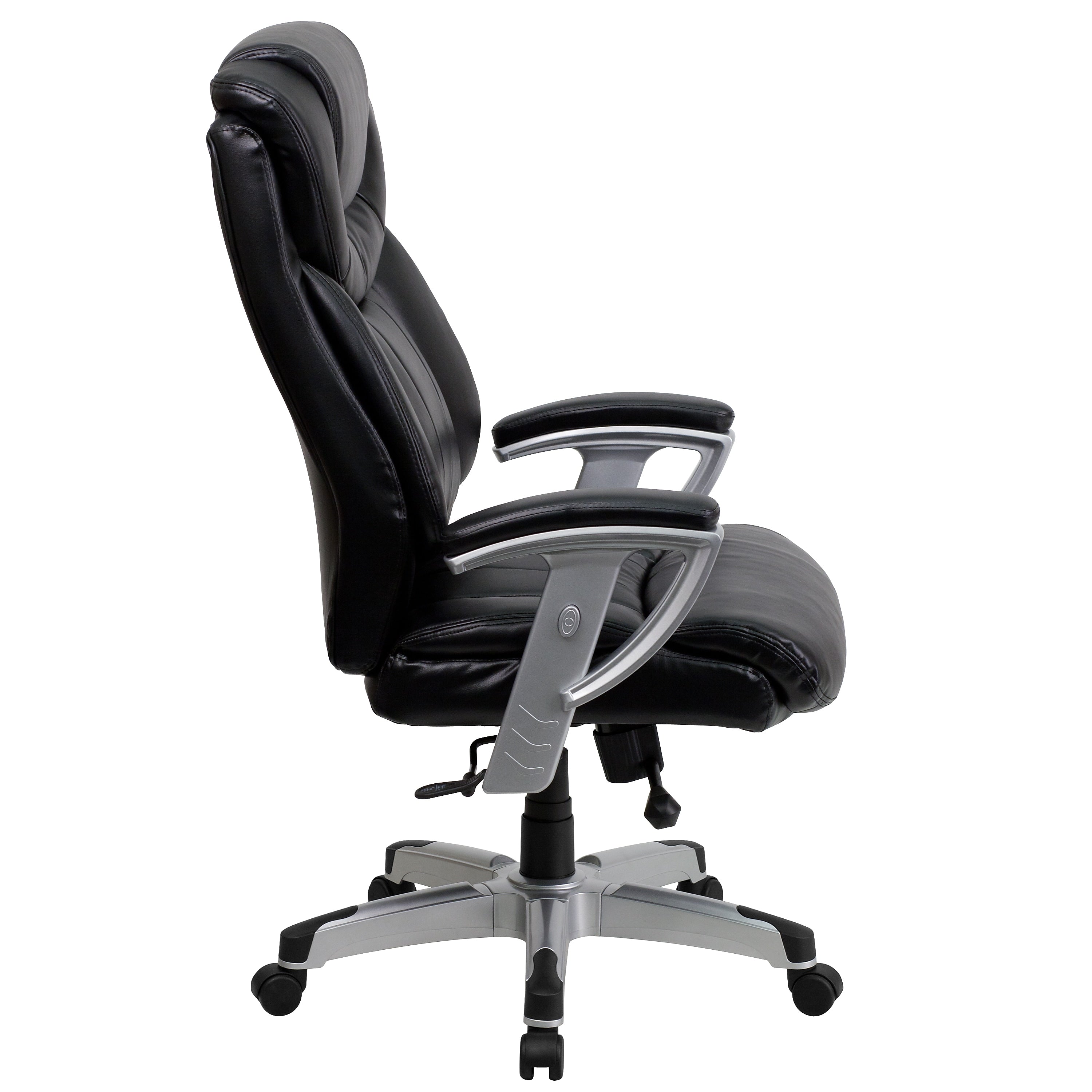 Flash Furniture HERCULES Series LeatherSoft Swivel Big & Tall Executive Office Chair, Black