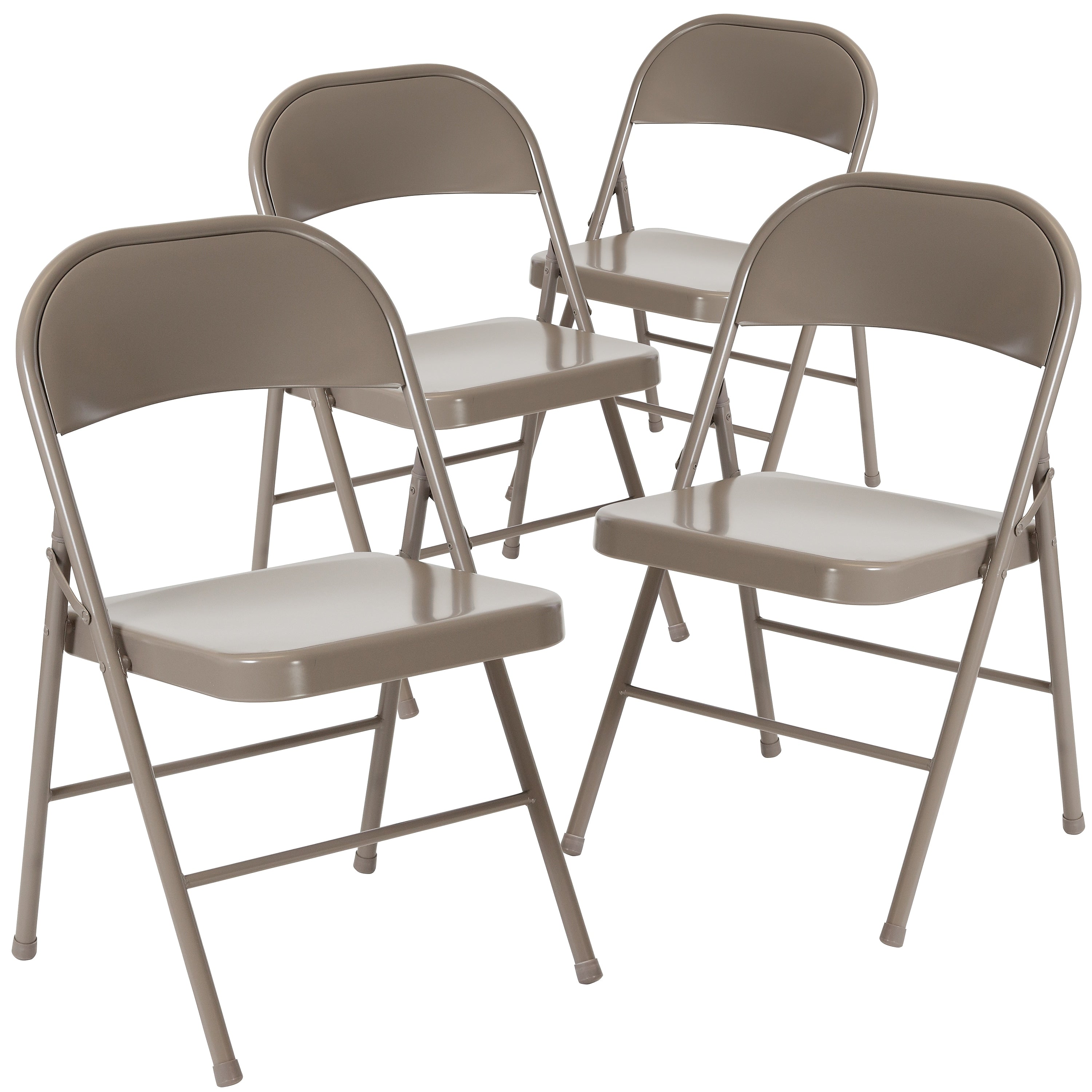 Flash Furniture HERCULES Series Metal Folding Chair, 4/Pk