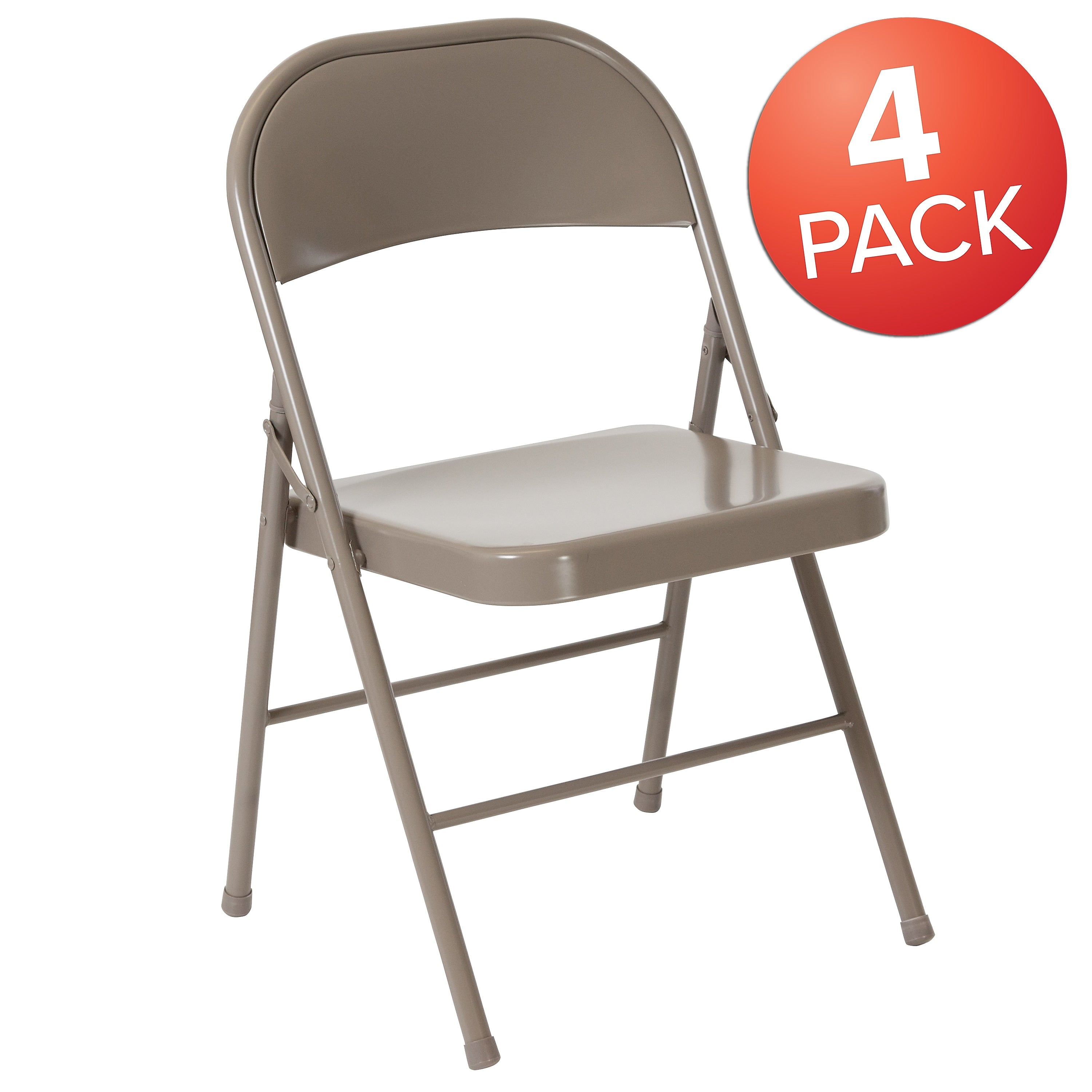 Flash Furniture HERCULES Series Metal Folding Chair, 4/Pk