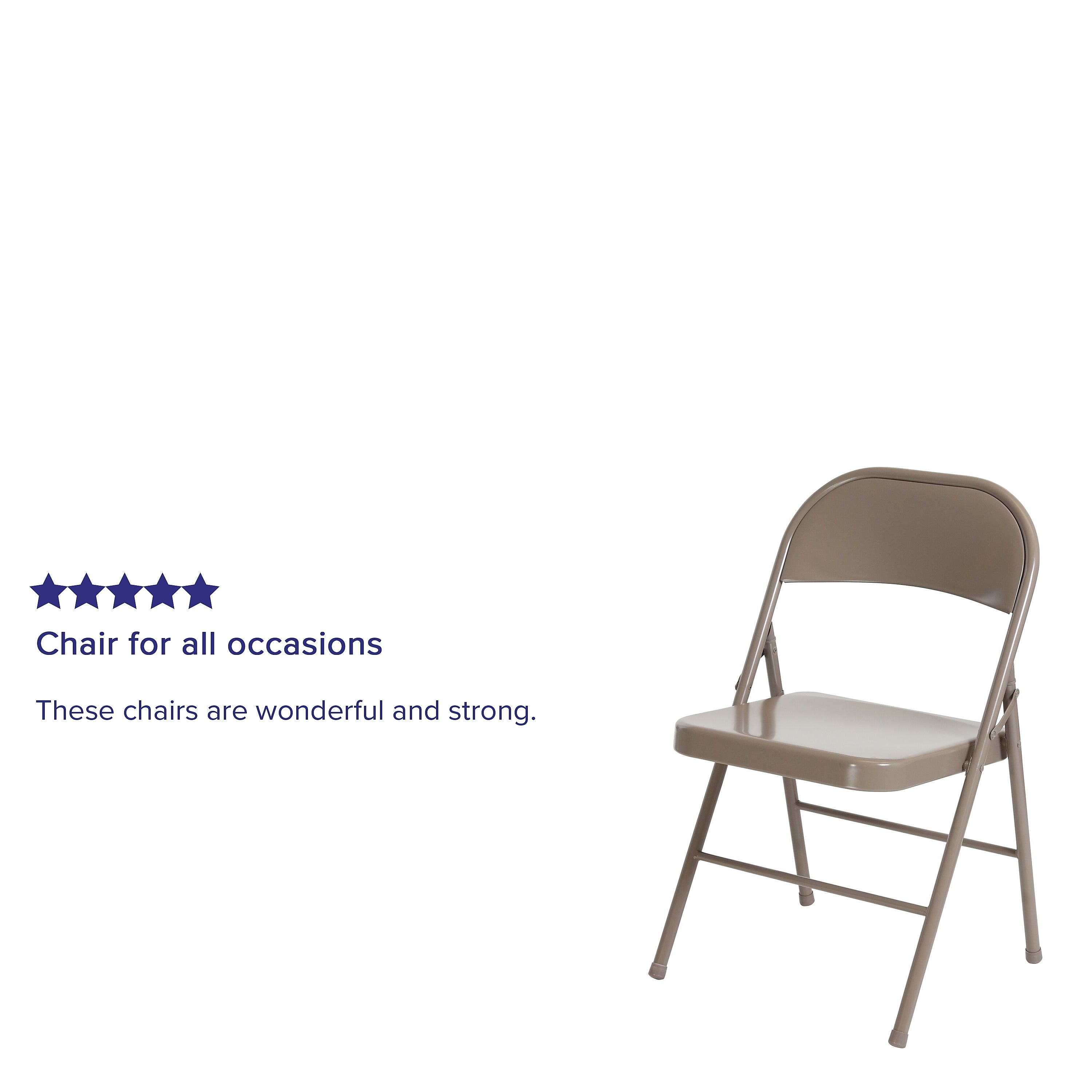Flash Furniture HERCULES Series Metal Folding Chair, 4/Pk