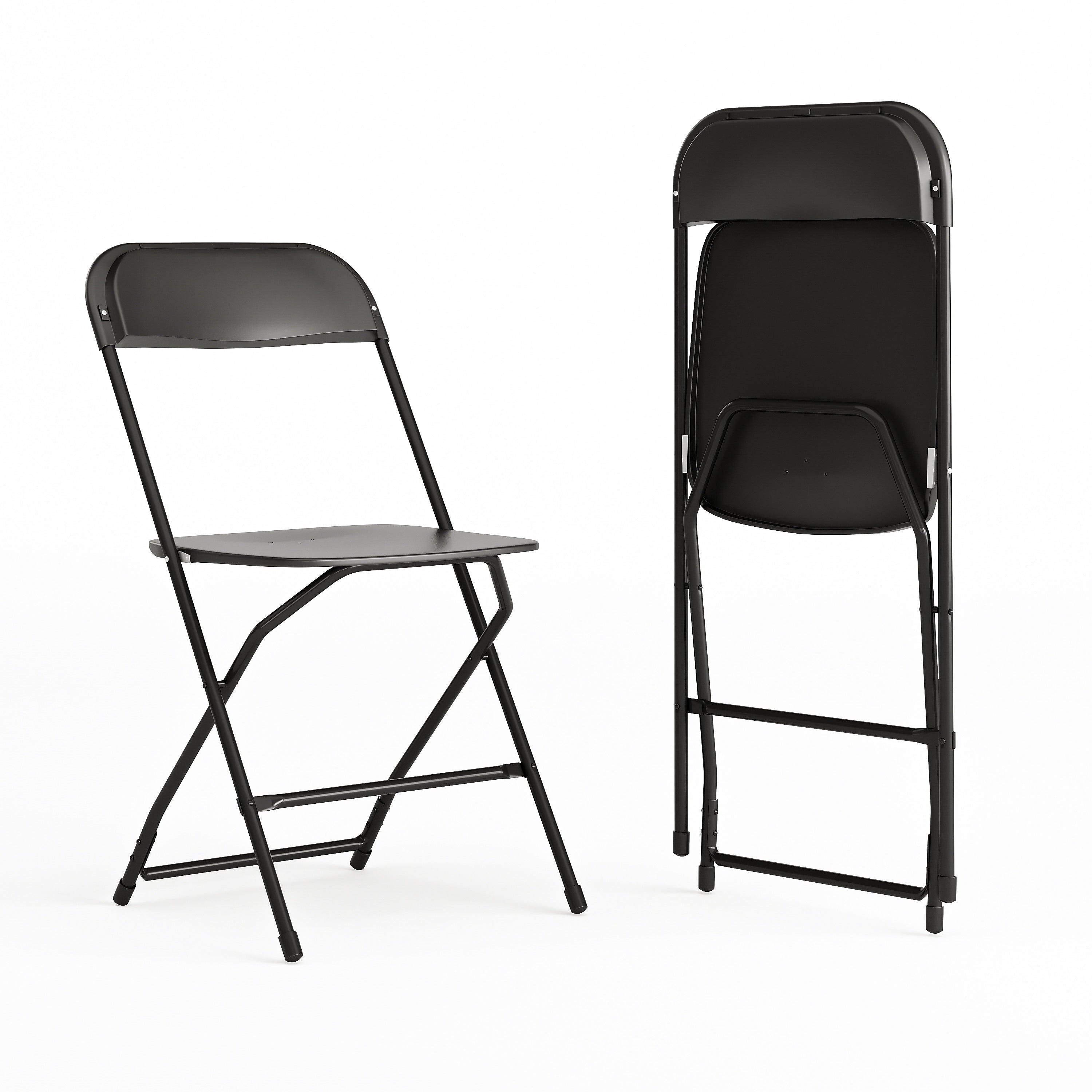 Flash Furniture HERCULES Series Plastic Banquet/Reception Chair, Black, 2/Pack