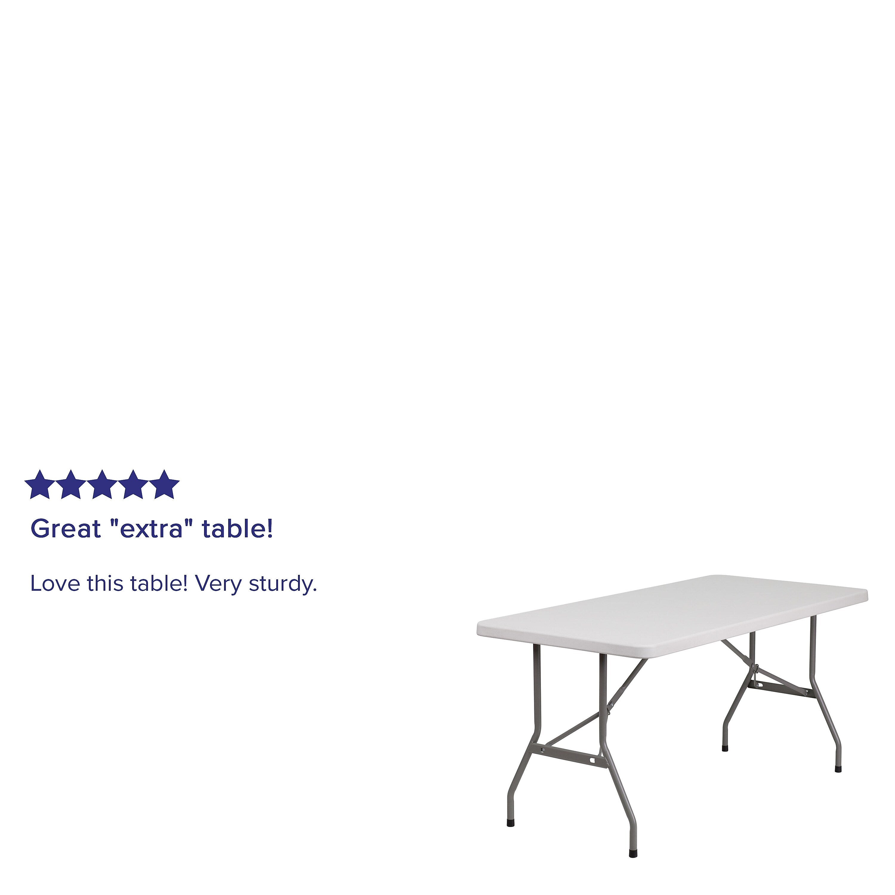 Flash Furniture Kathryn Folding Table, 60