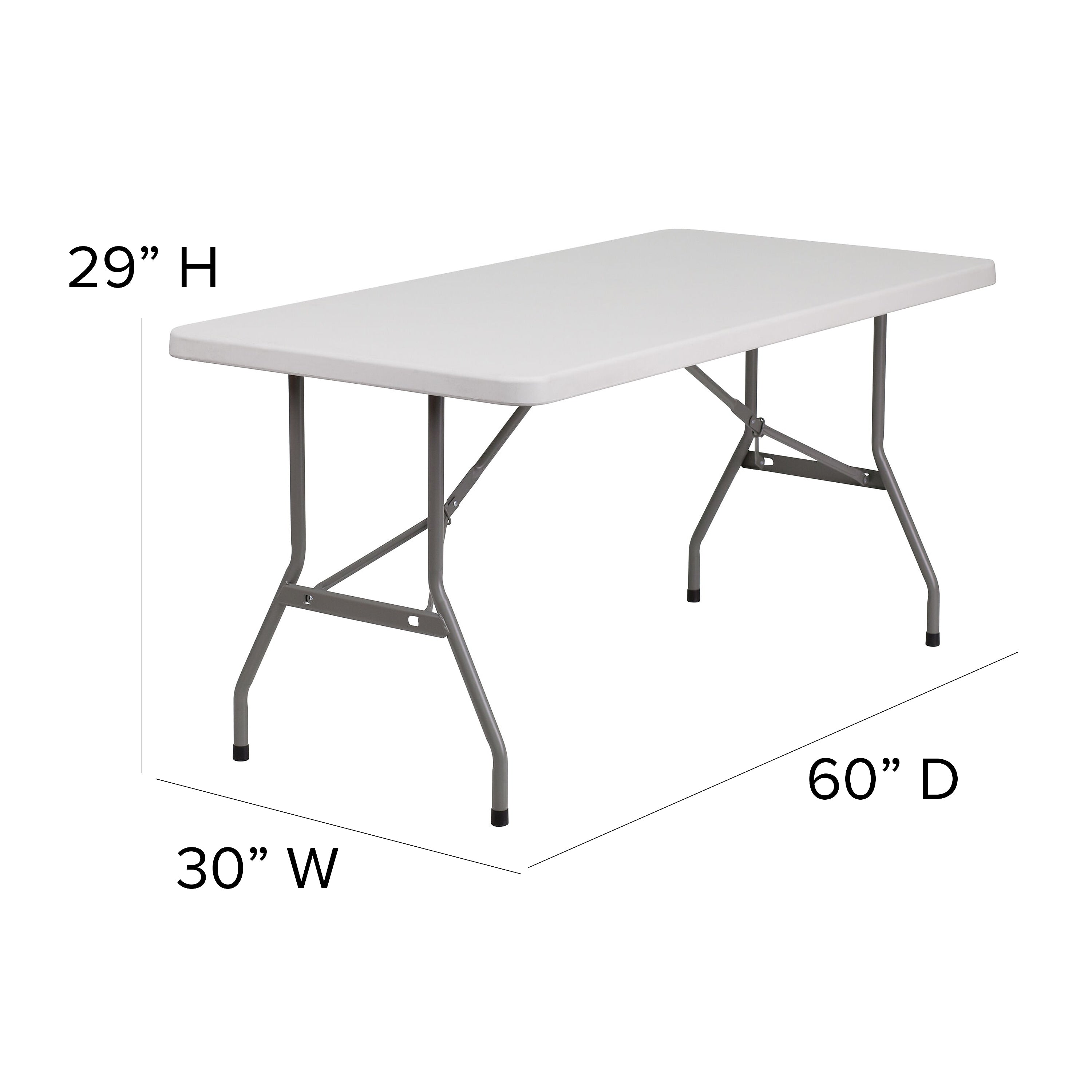 Flash Furniture Kathryn Folding Table, 60
