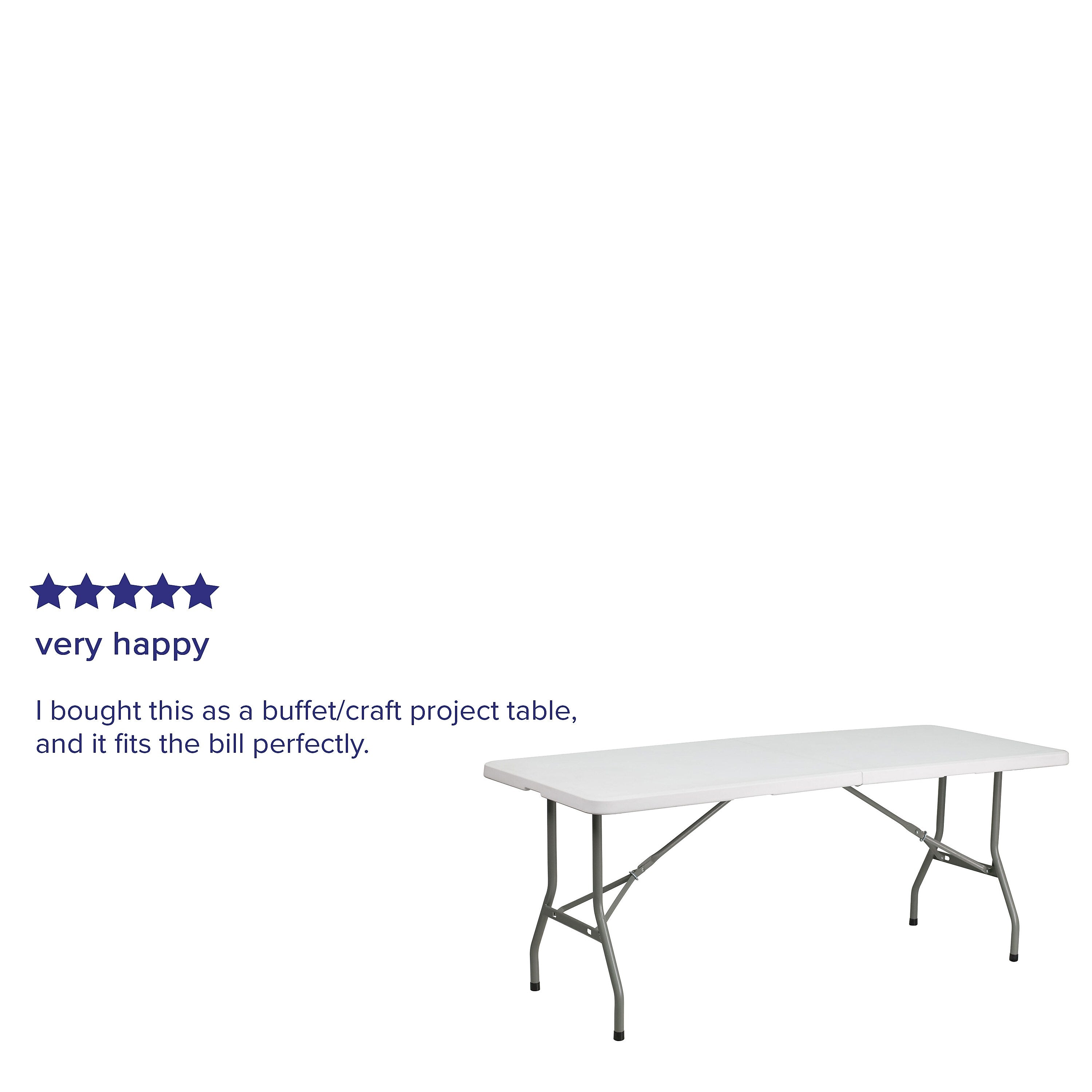 Flash Furniture Kathryn Folding Table, 72