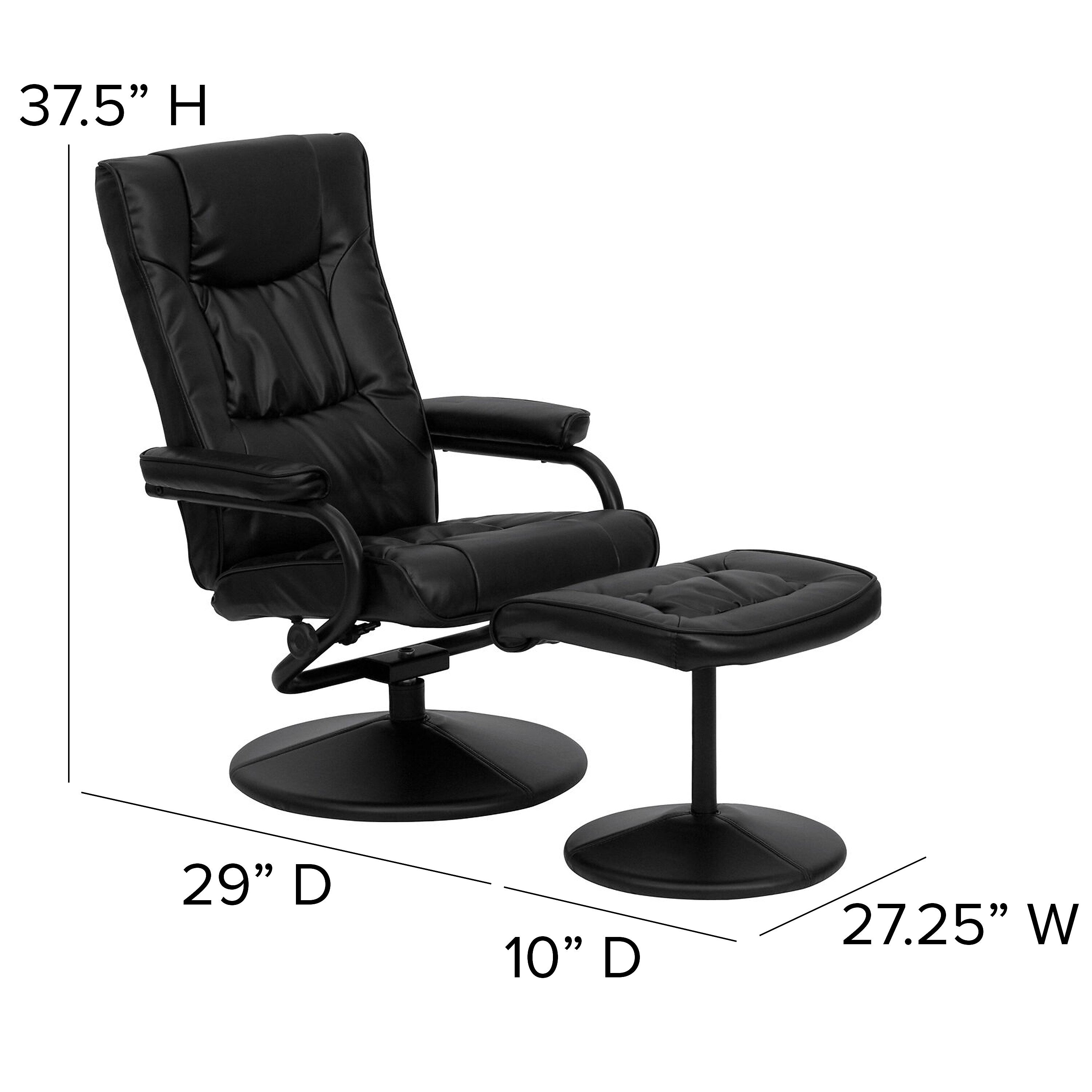 Flash Furniture LeatherSoft Recliners Black