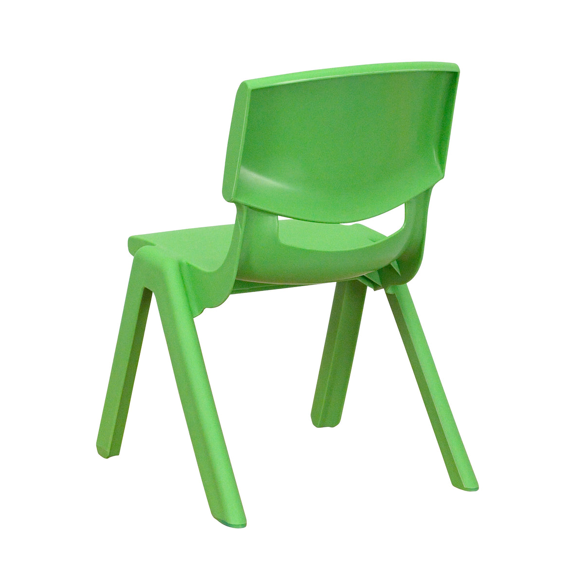 Flash Furniture Plastic School Chair with 10.5" Seat Height, Green, 4-Pieces