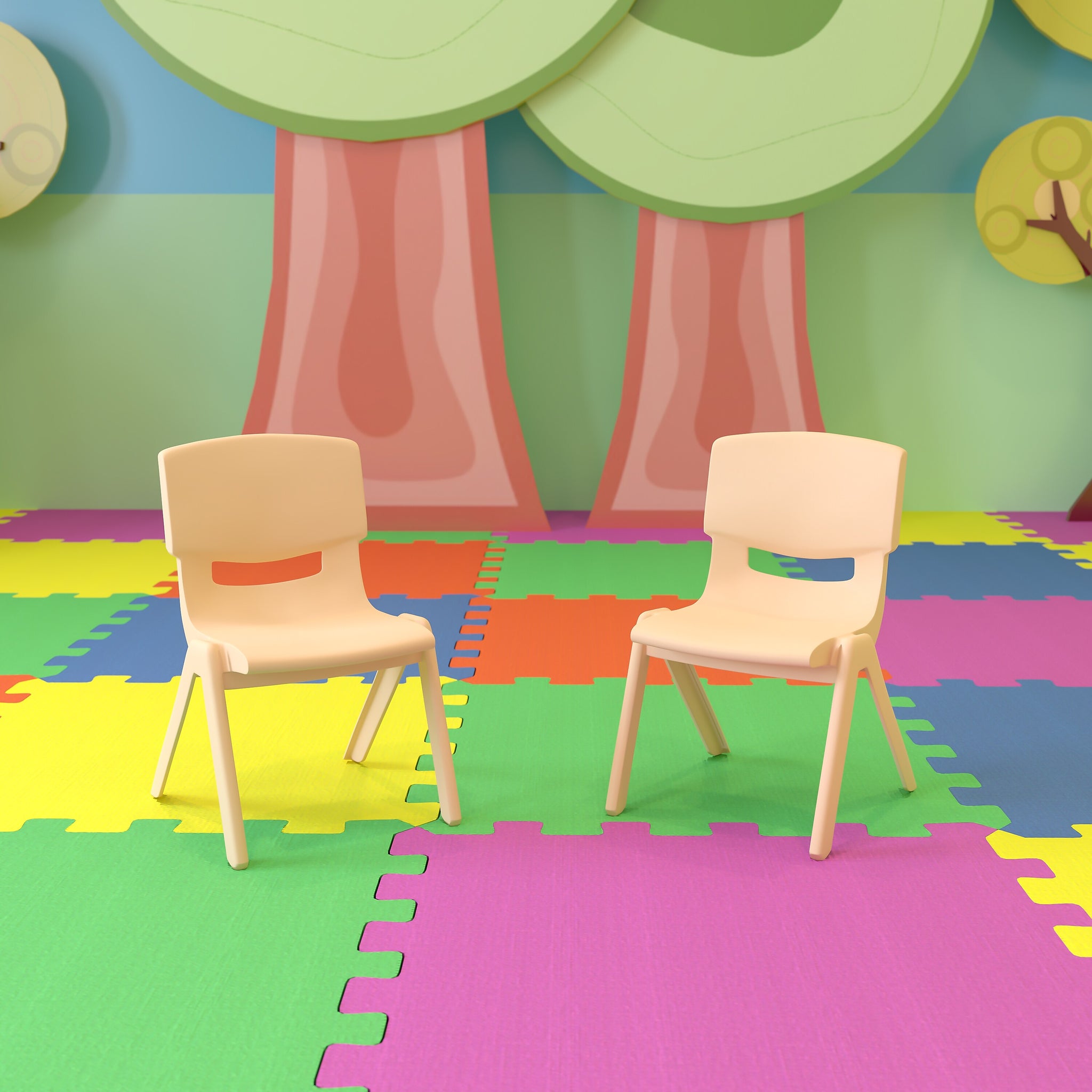 Flash Furniture Plastic School Chair with 10.5