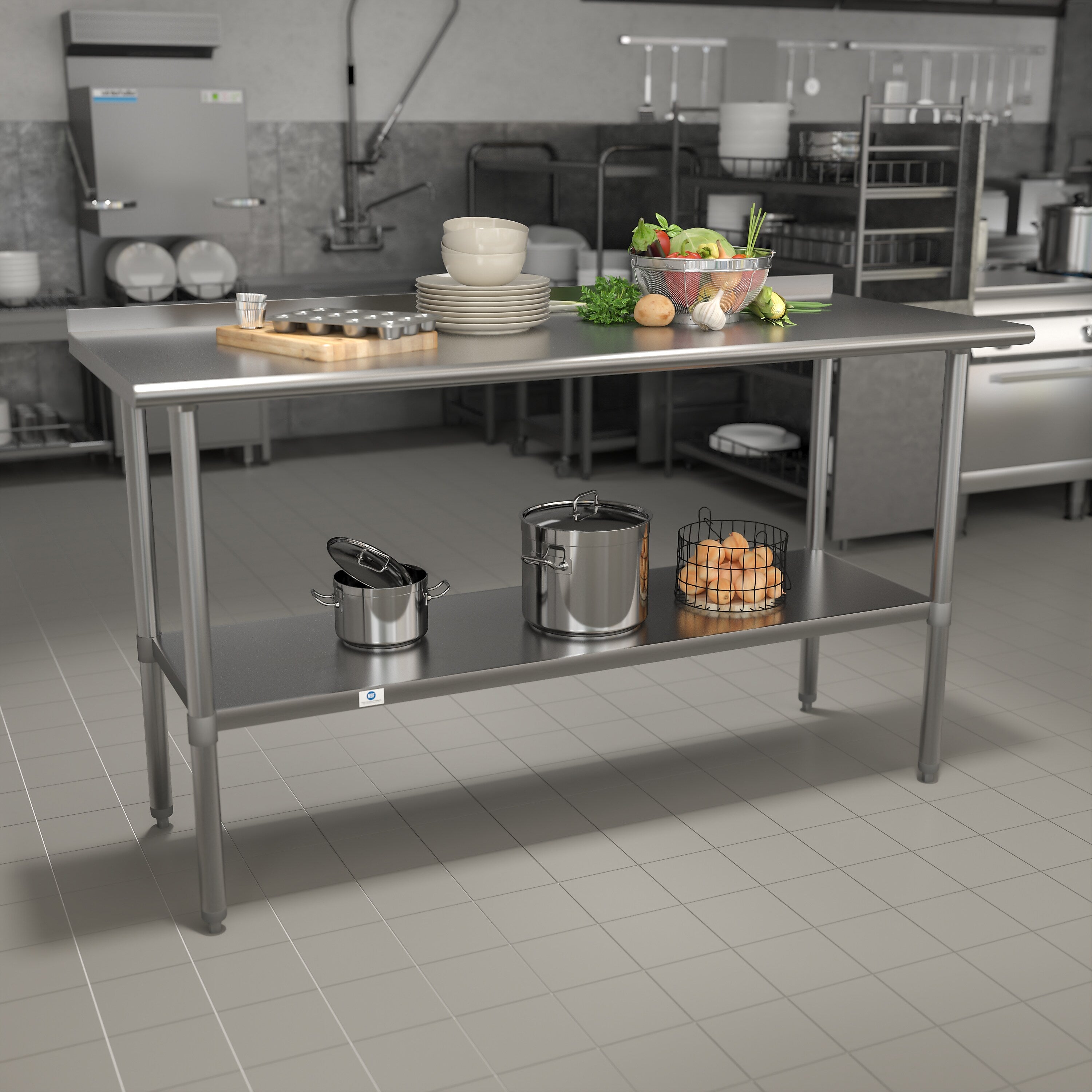 Flash Furniture Prep Table, 60