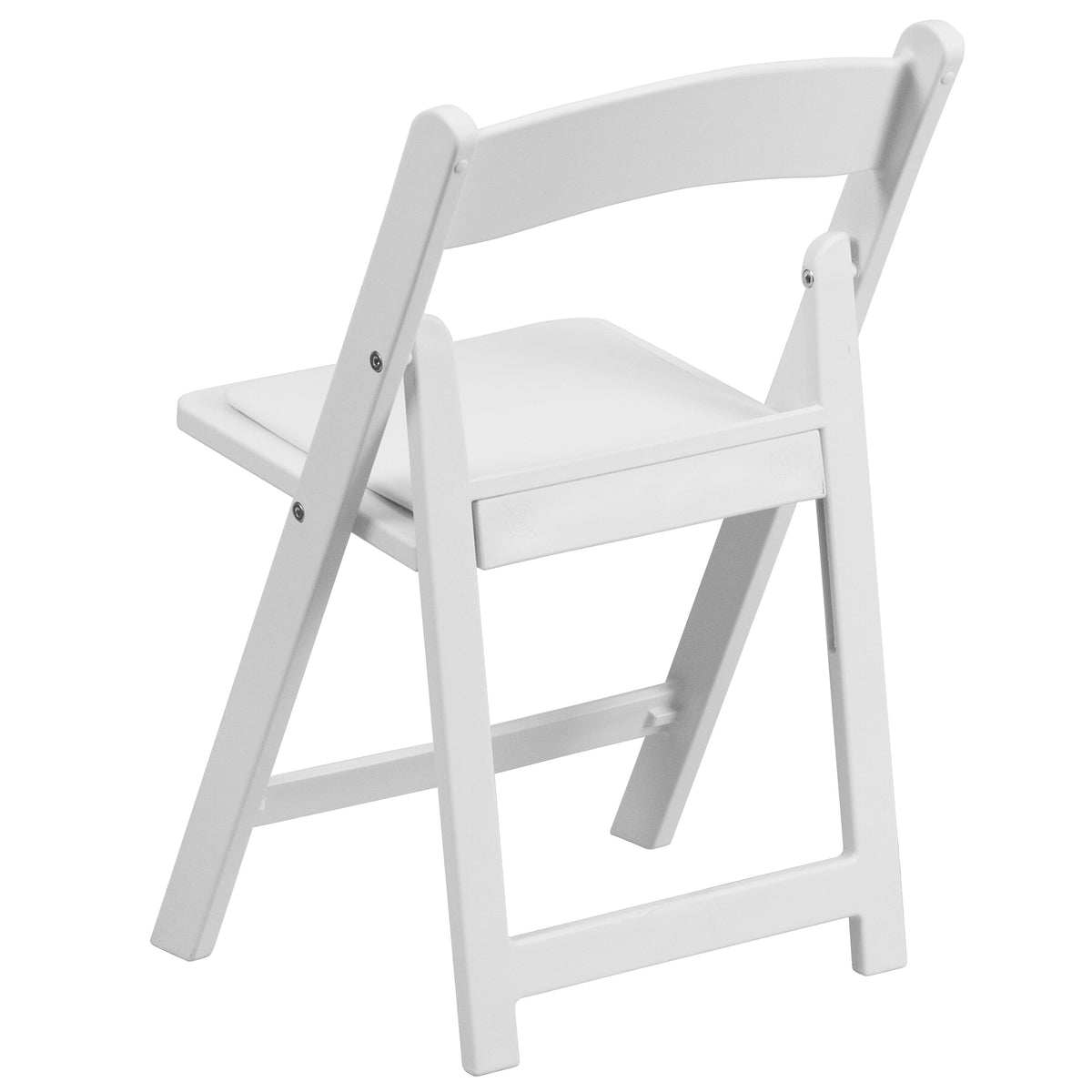 Flash Furniture Resin Kids Folding Event Party Chair with Vinyl Padded Seat, White, 10-Pieces