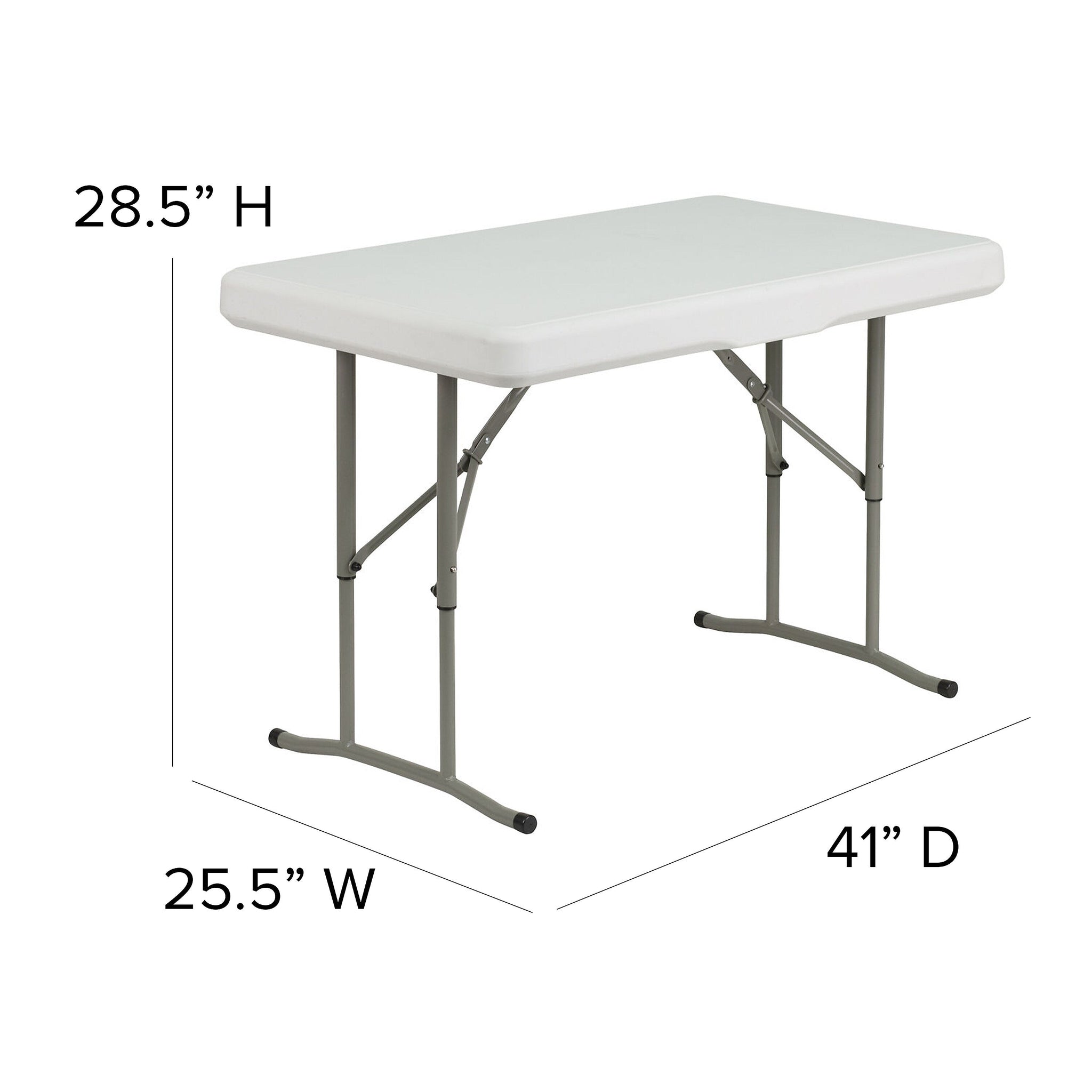 Flash Furniture Rowan Rectangular 3 Piece Folding Bench and Table Set, 25.5