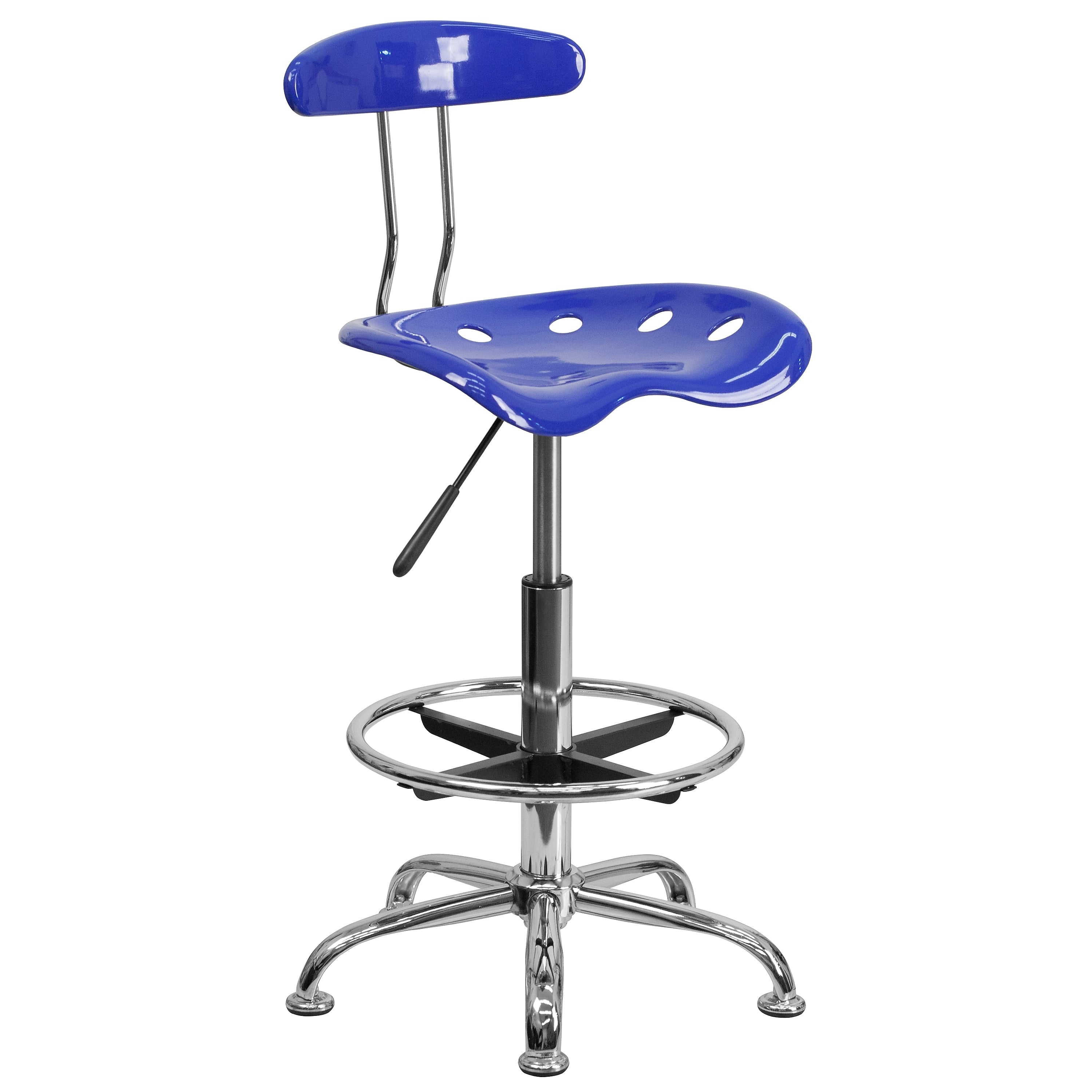 Flash Furniture Vibrant Drafting Stools With Tractor Seat