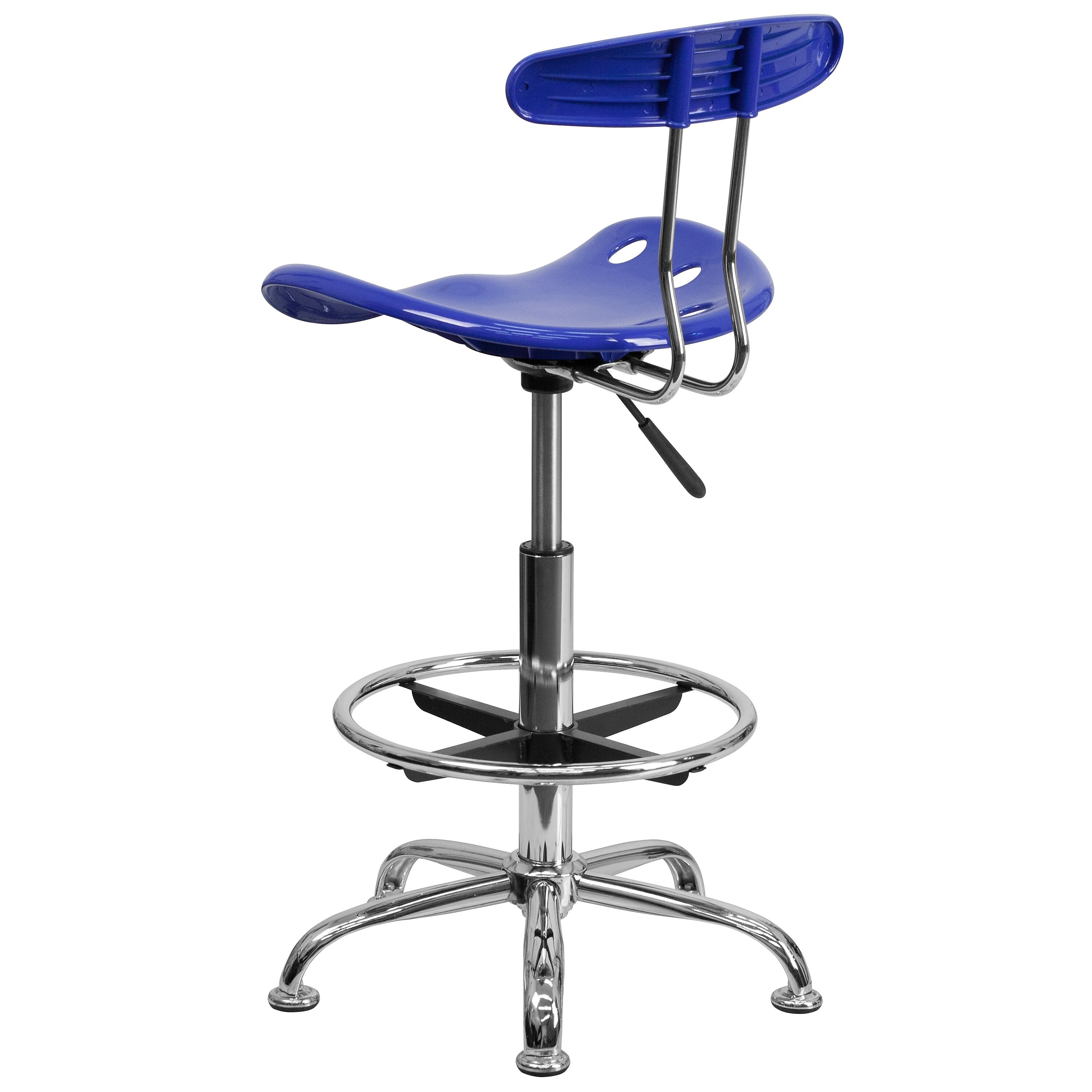 Flash Furniture Vibrant Drafting Stools With Tractor Seat