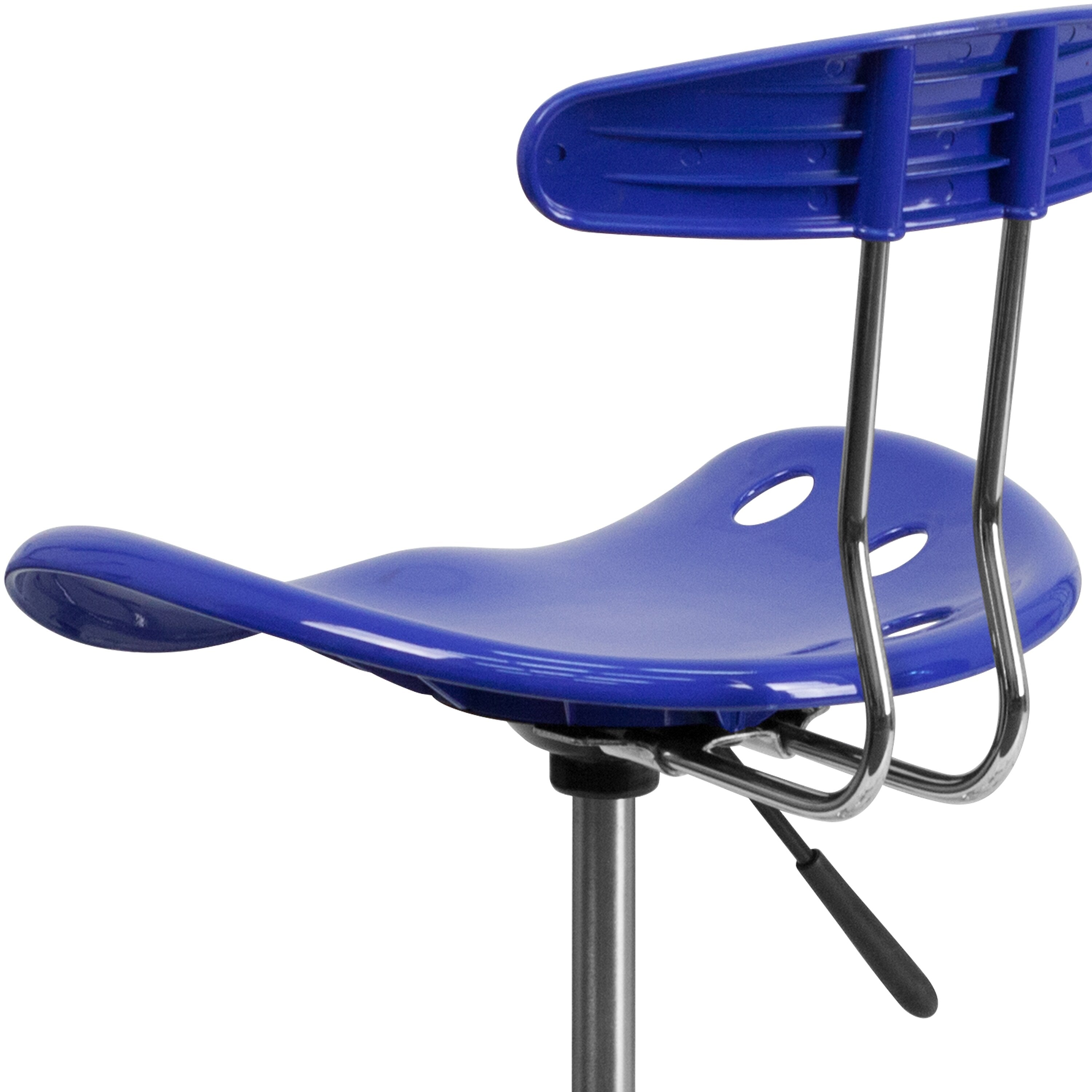 Flash Furniture Vibrant Drafting Stools With Tractor Seat