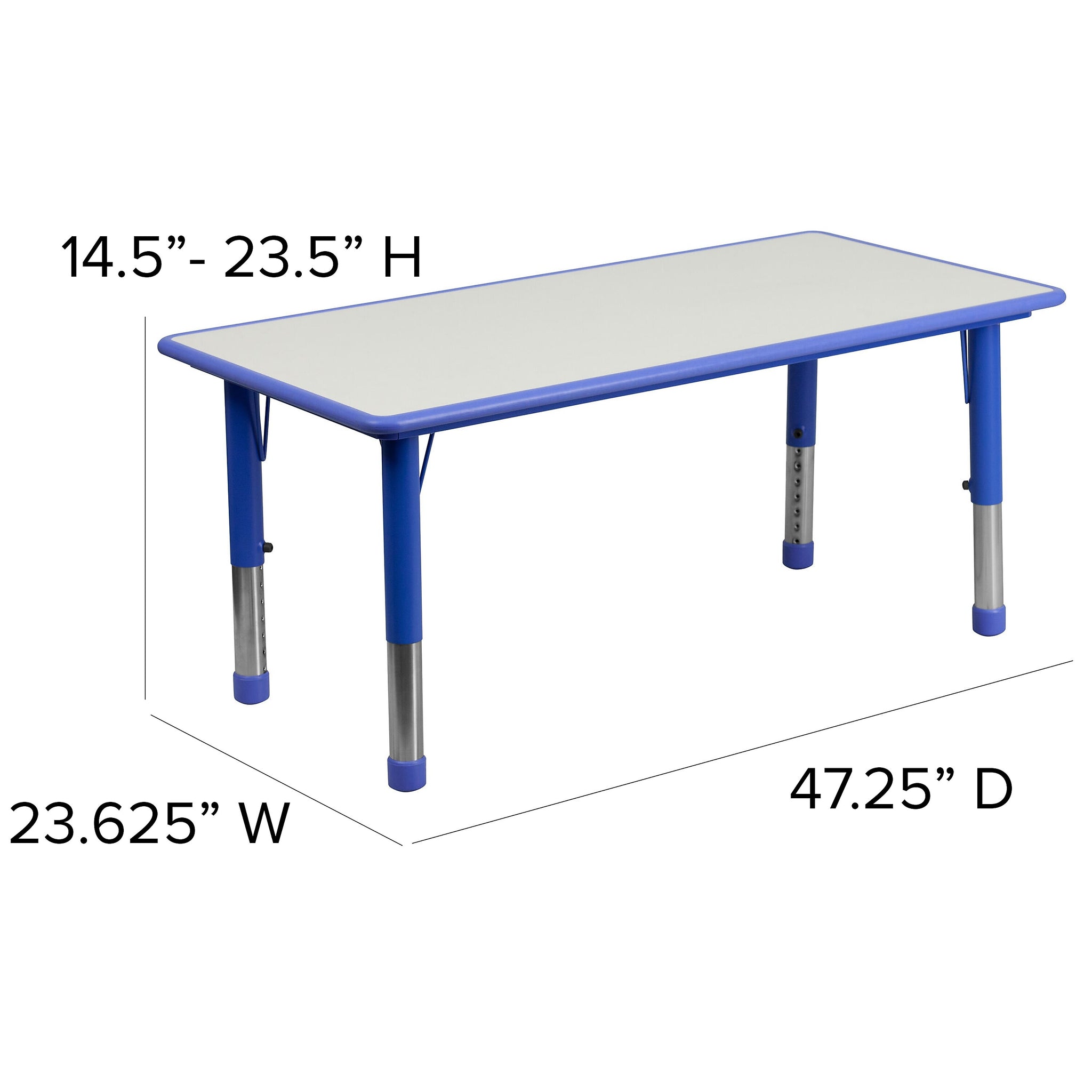 Flash Furniture Wren Rectangular Activity Table, 23.625