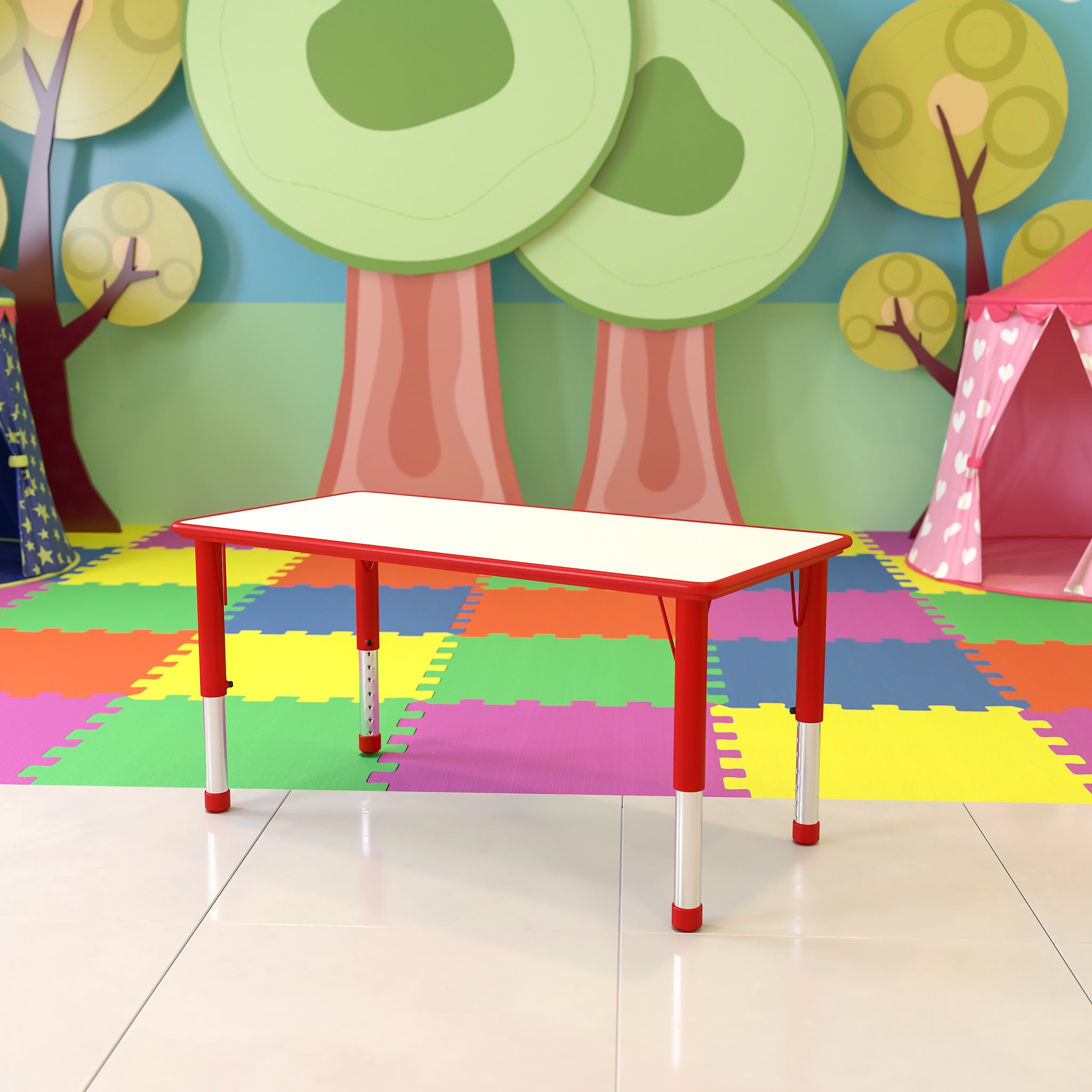 Flash Furniture Wren Rectangular Activity Table, 23.625