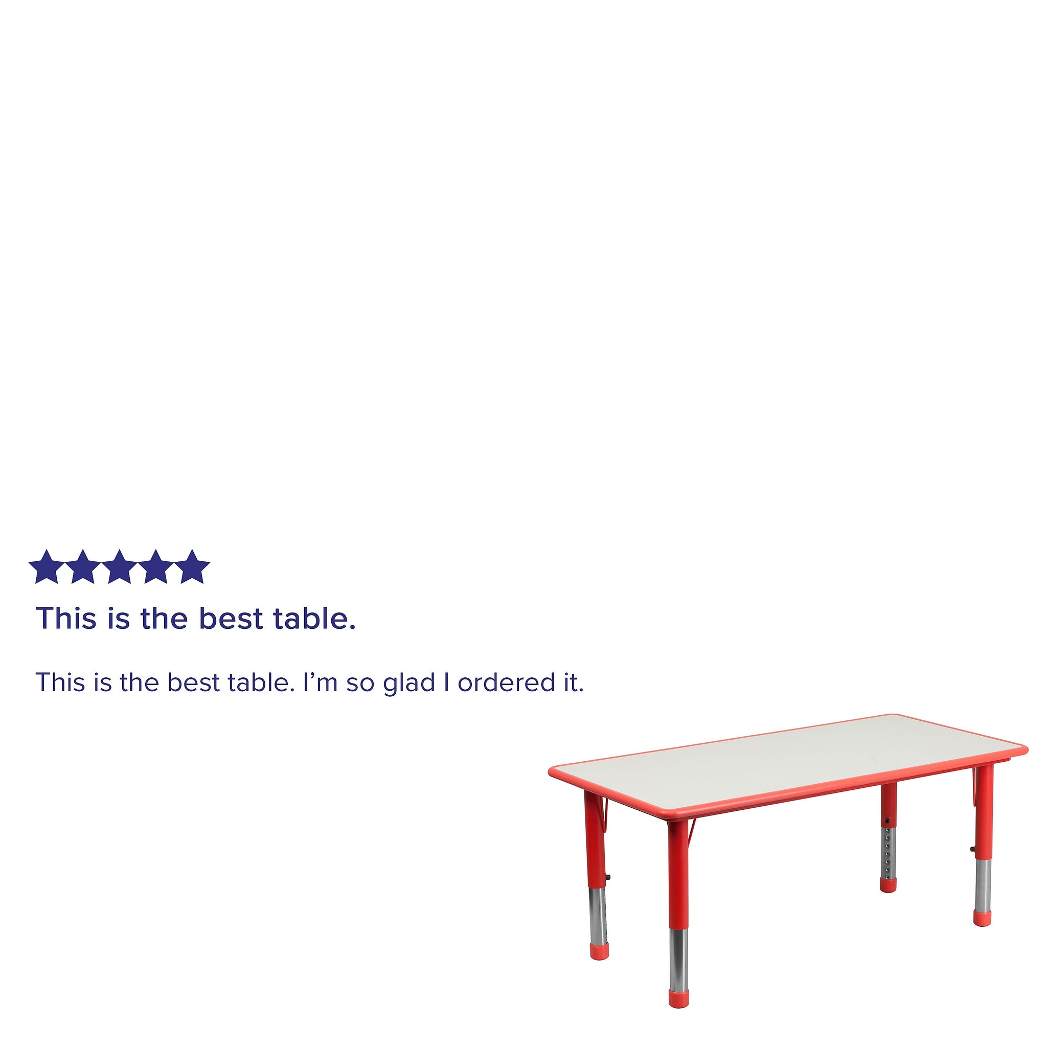 Flash Furniture Wren Rectangular Activity Table, 23.625