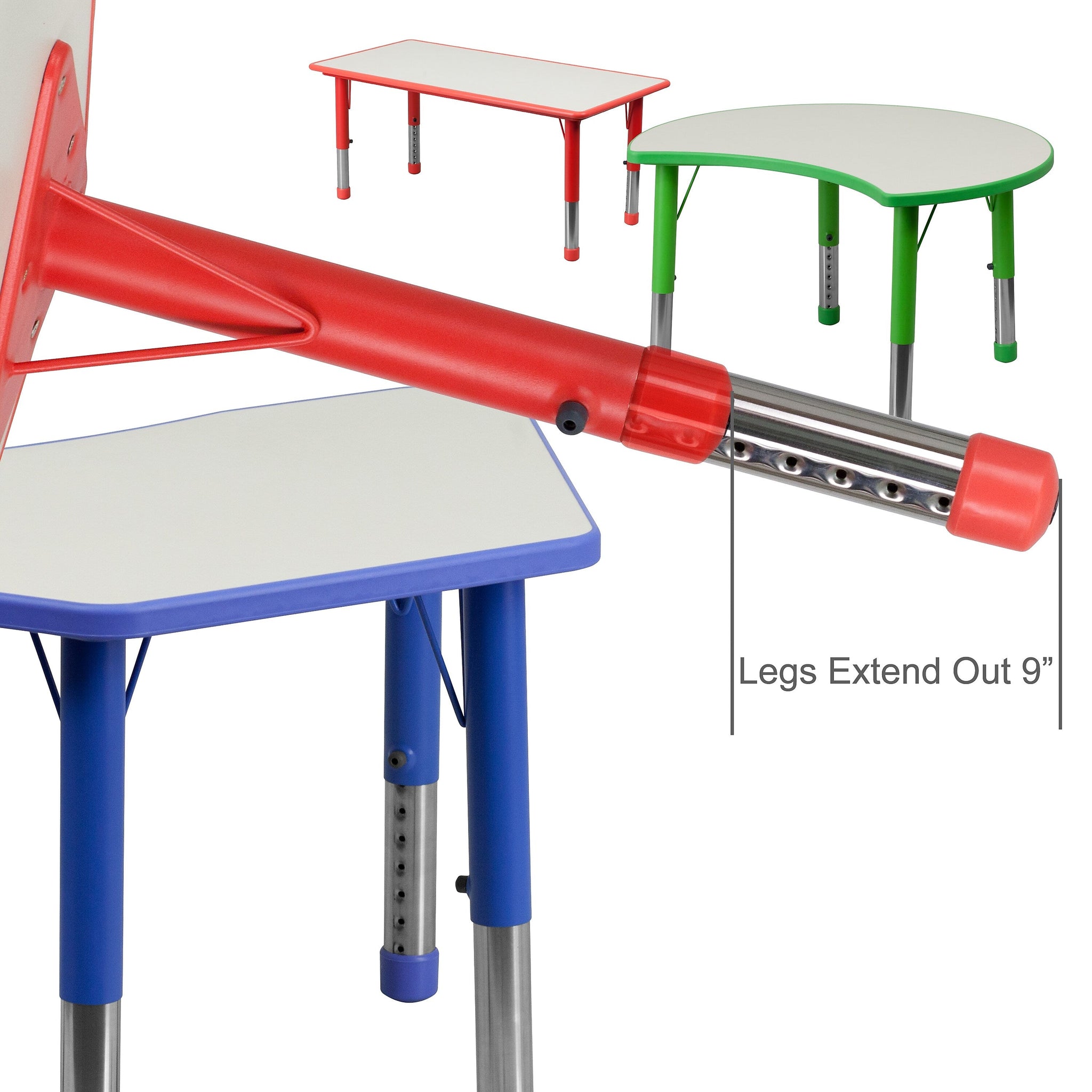 Flash Furniture Wren Rectangular Activity Table, 23.625