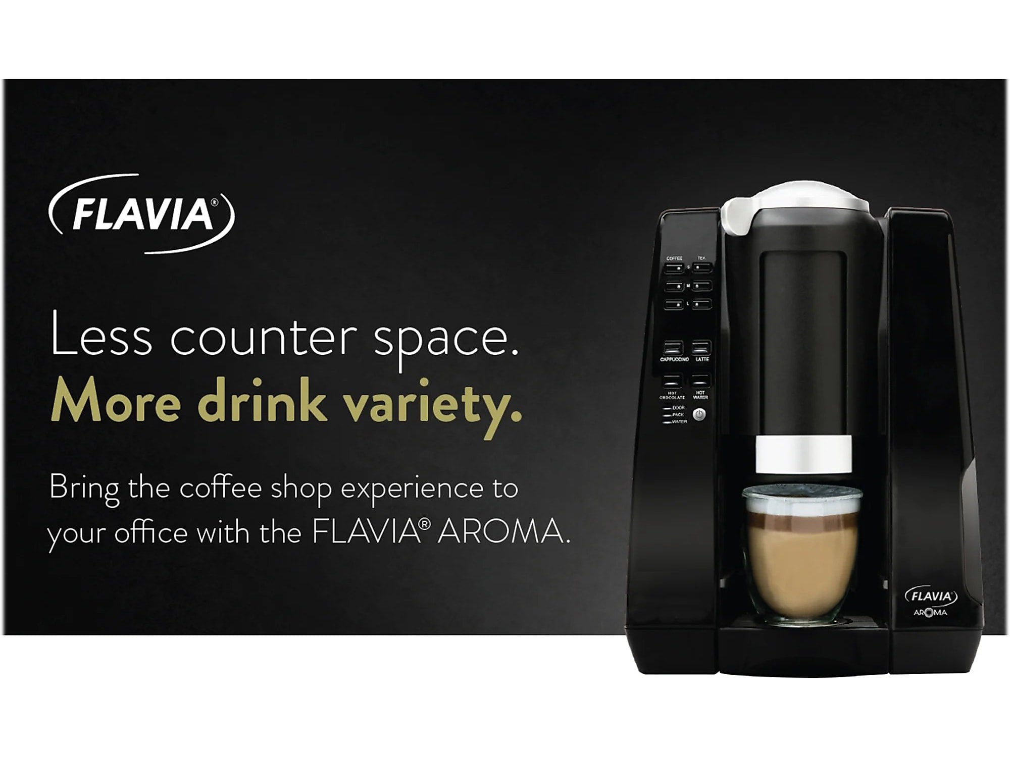 Flavia AROMA 10-Cup Commercial Automatic Coffee Maker, Black