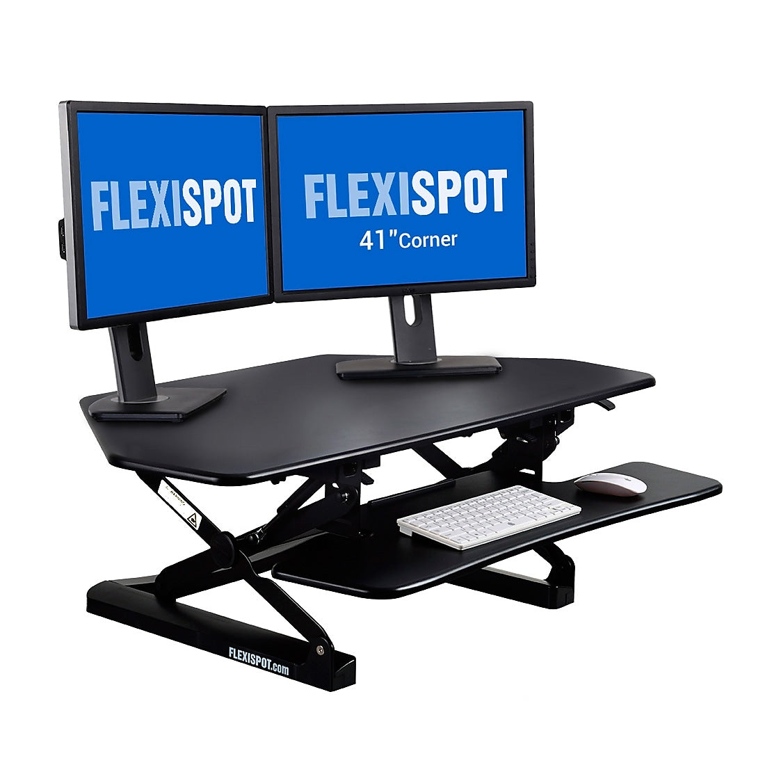 FlexiSpot 41"W Manual Sit-Stand Desk Converter, Black