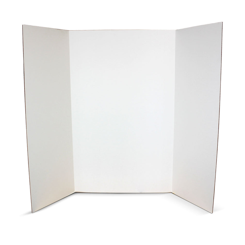 Flipside Corrugated Presentation Board, 3' x 4', White, 24/Pack