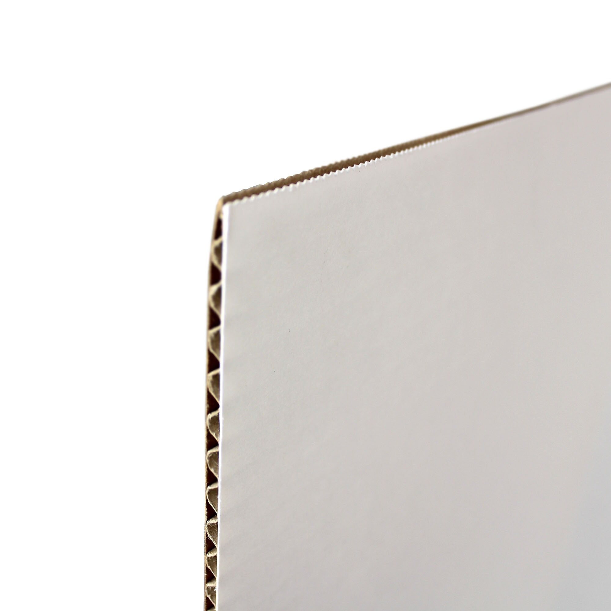 Flipside Corrugated Project Board, 3' x 4', White, 10/Carton