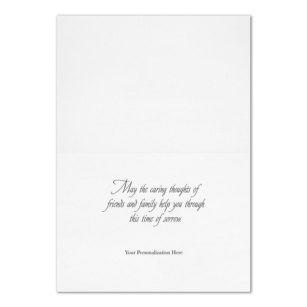 "Flourish Sympathy" Card w/ White Unlined Envelope, 50/BX