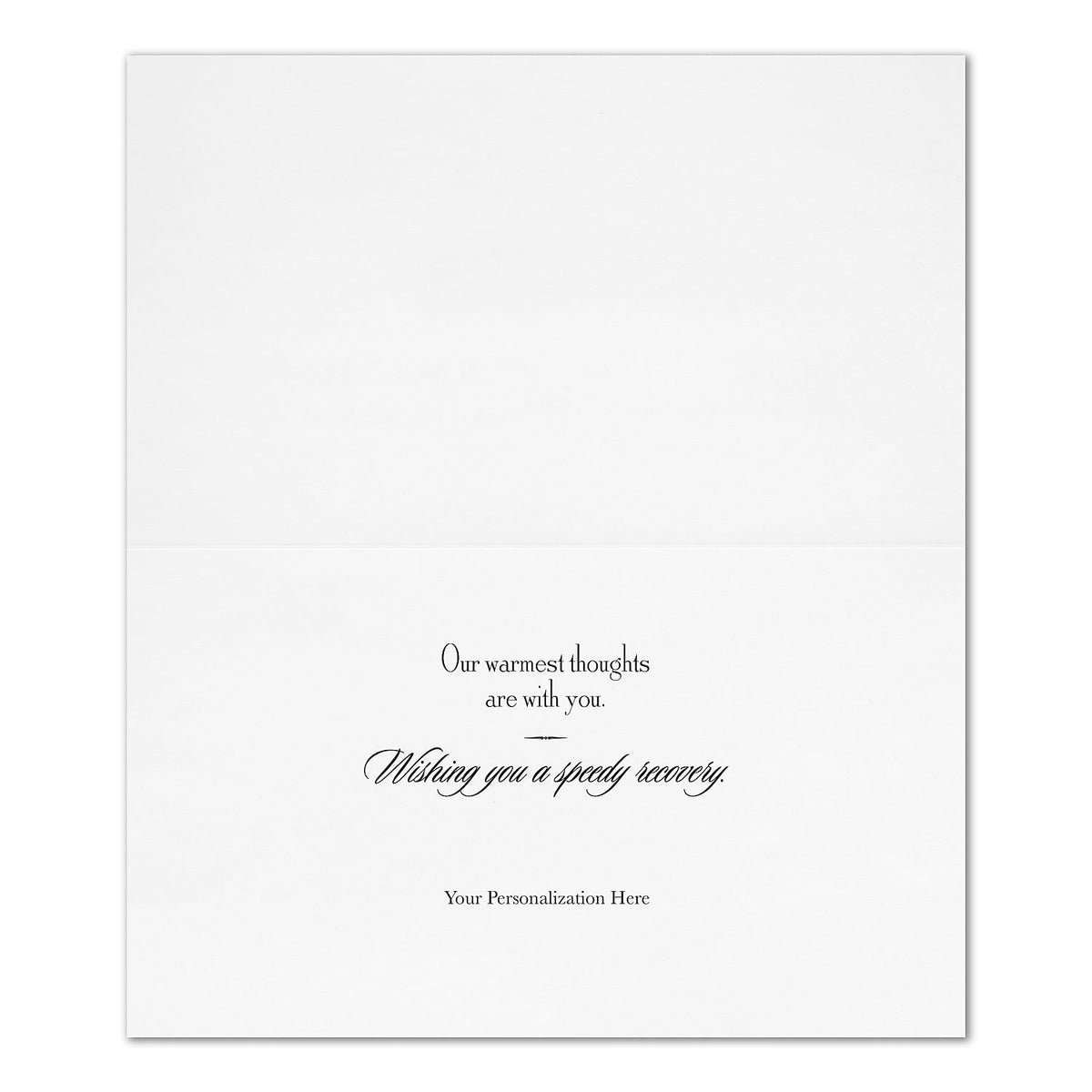 "Flowers and Foliage" Thinking of You Card w/ Unlined White Envelope, 100/BX