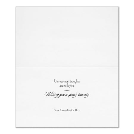 "Flowers and Foliage" Thinking of You Card w/ Unlined White Envelope, 50/BX
