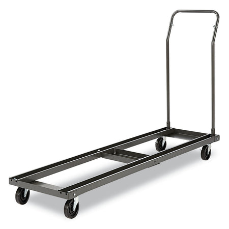 Folding Table Cart, 20-1/2w x 72d, Charcoal