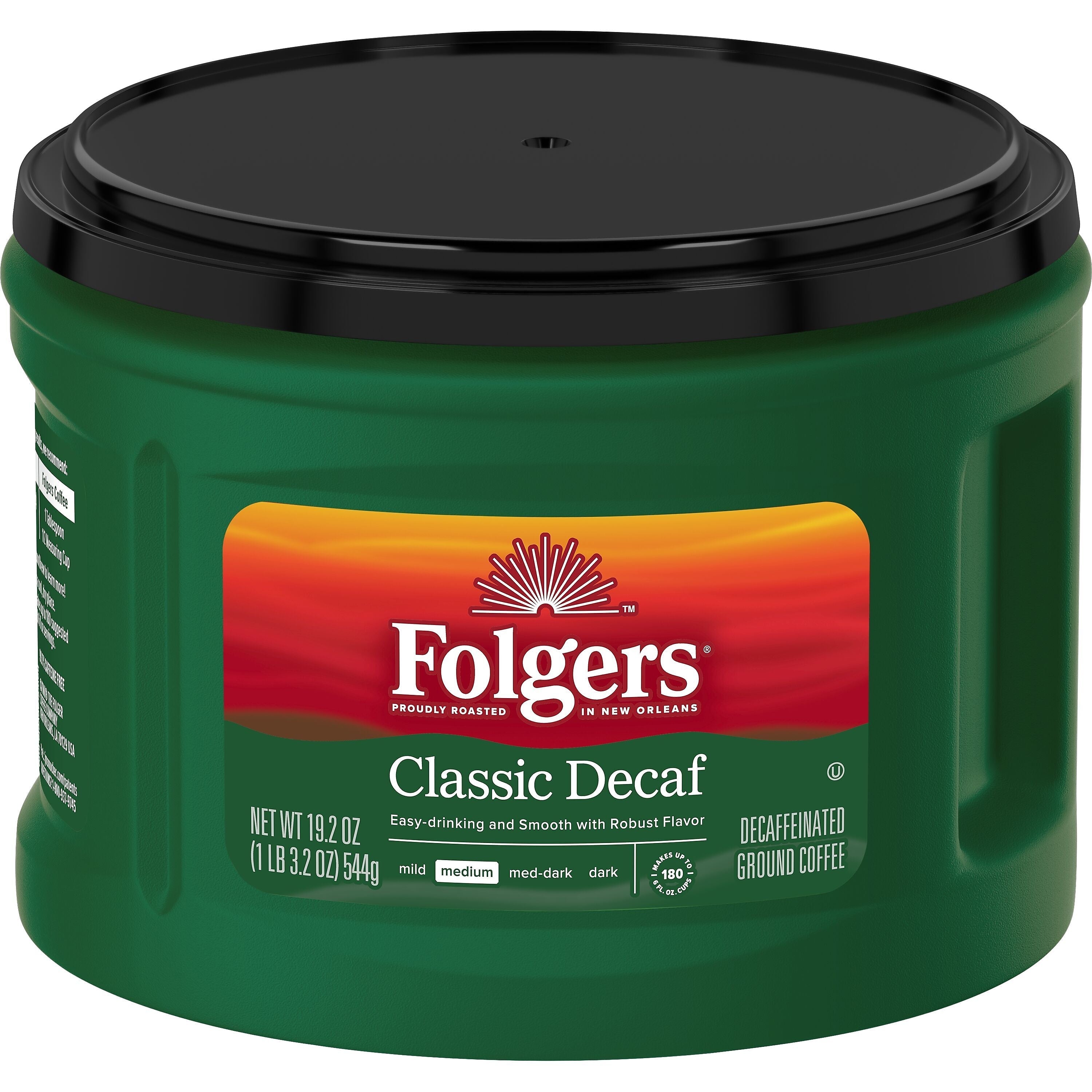 Folgers Classic Decaf Roast Ground Coffee, Medium Roast, 19.2 oz.