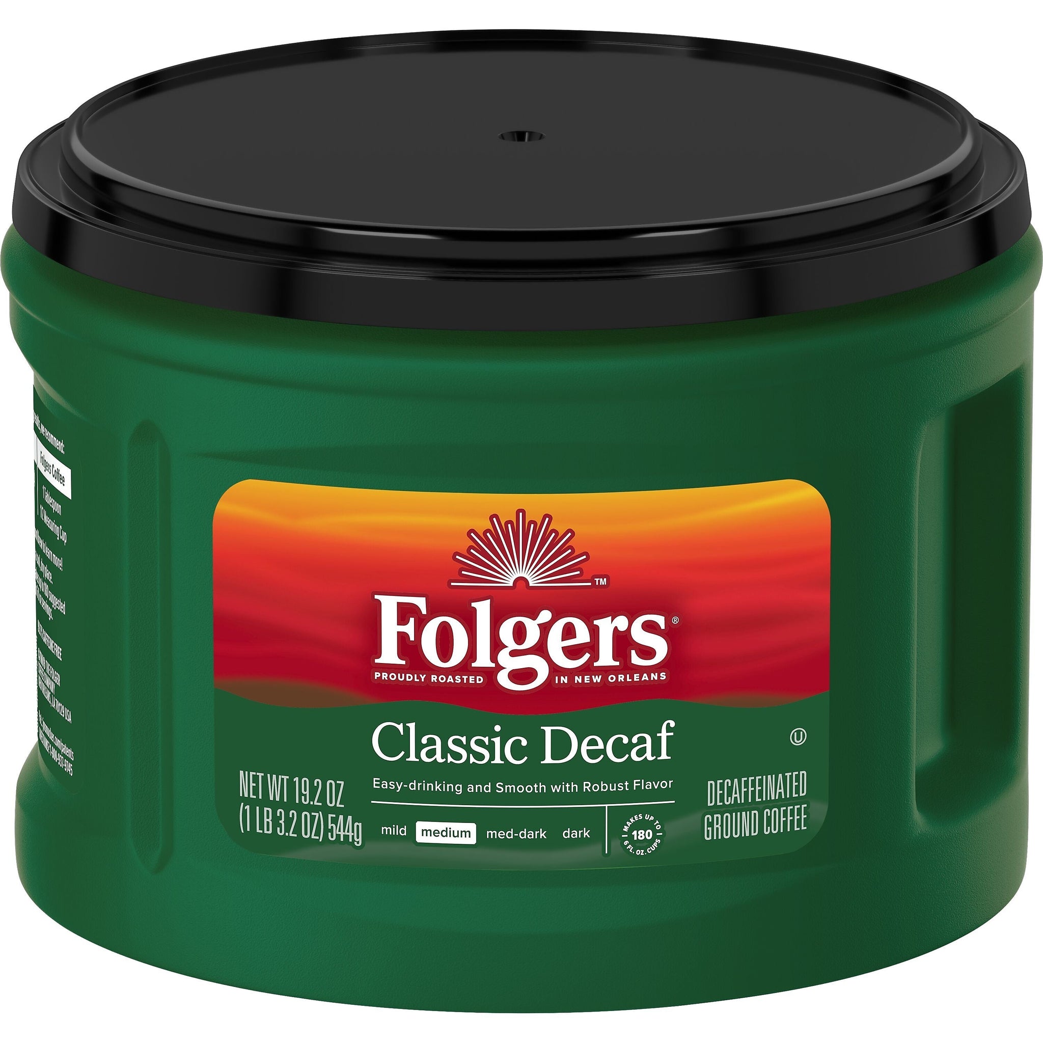 Folgers Classic Decaf Roast Ground Coffee, Medium Roast, 19.2 oz.