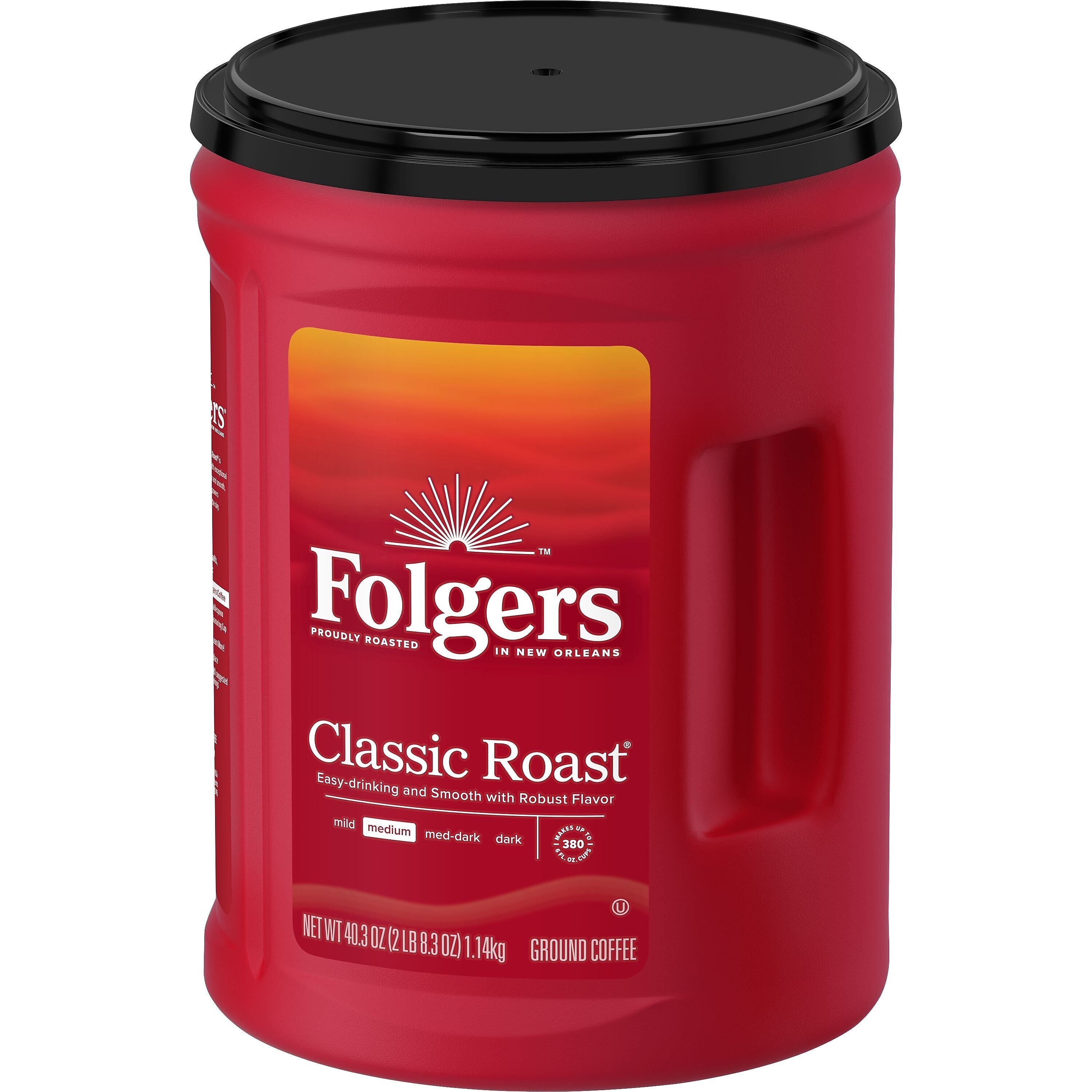 Folgers Classic Roast Ground Coffee, Medium Roast, 40.3 oz.