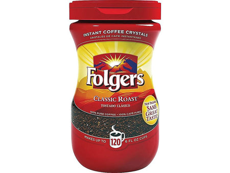 Folgers Classic Roast Instant Coffee, Medium Roast